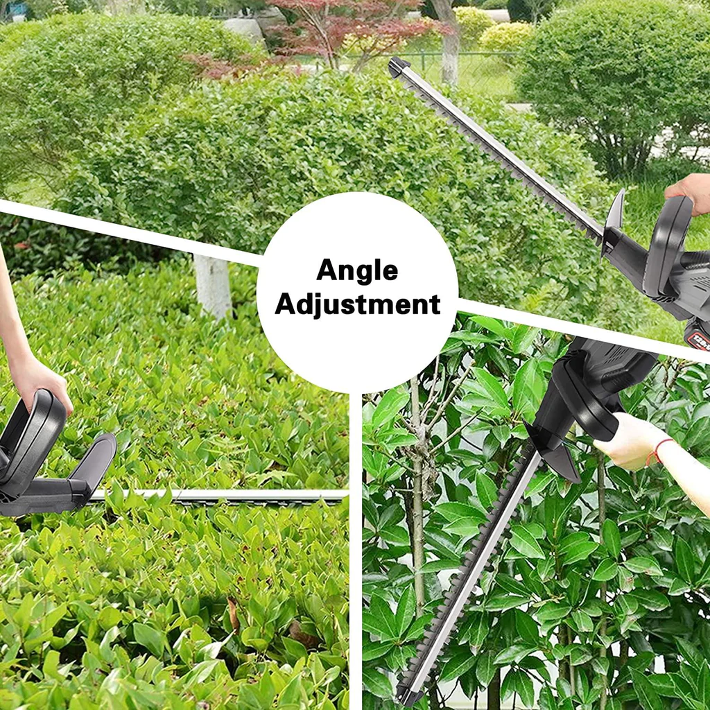 20V Cordless Hedge Trimmer with Dual-Action Blade - Lawn and Shrub Care, Includes 2.0Ah Lithium-Ion Battery and Rapid Charger