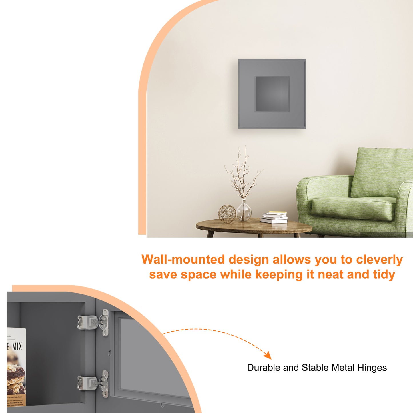 Medicine Cabinet Wall Mounted W1212GD