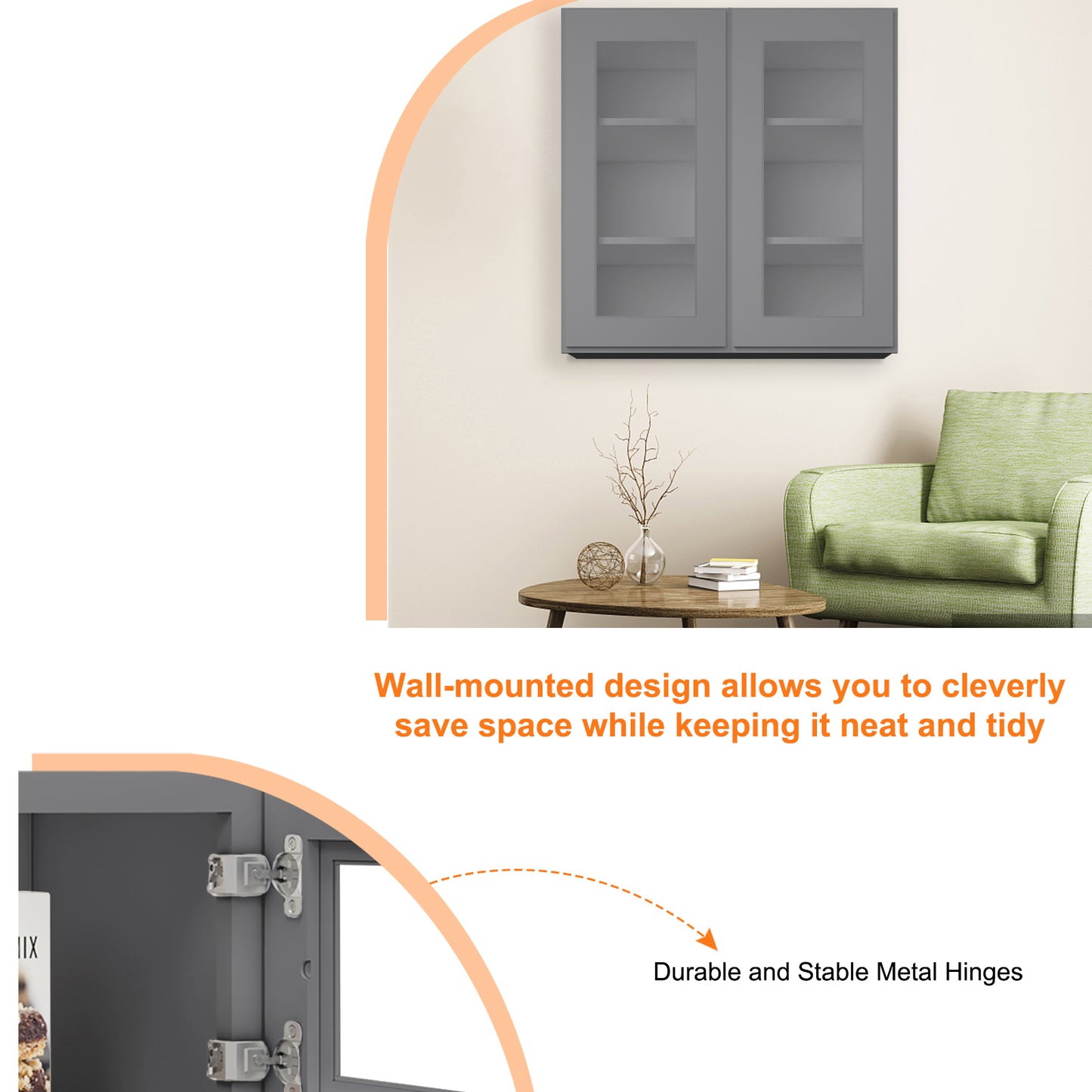 Medicine Cabinet Wall Mounted W3030GD