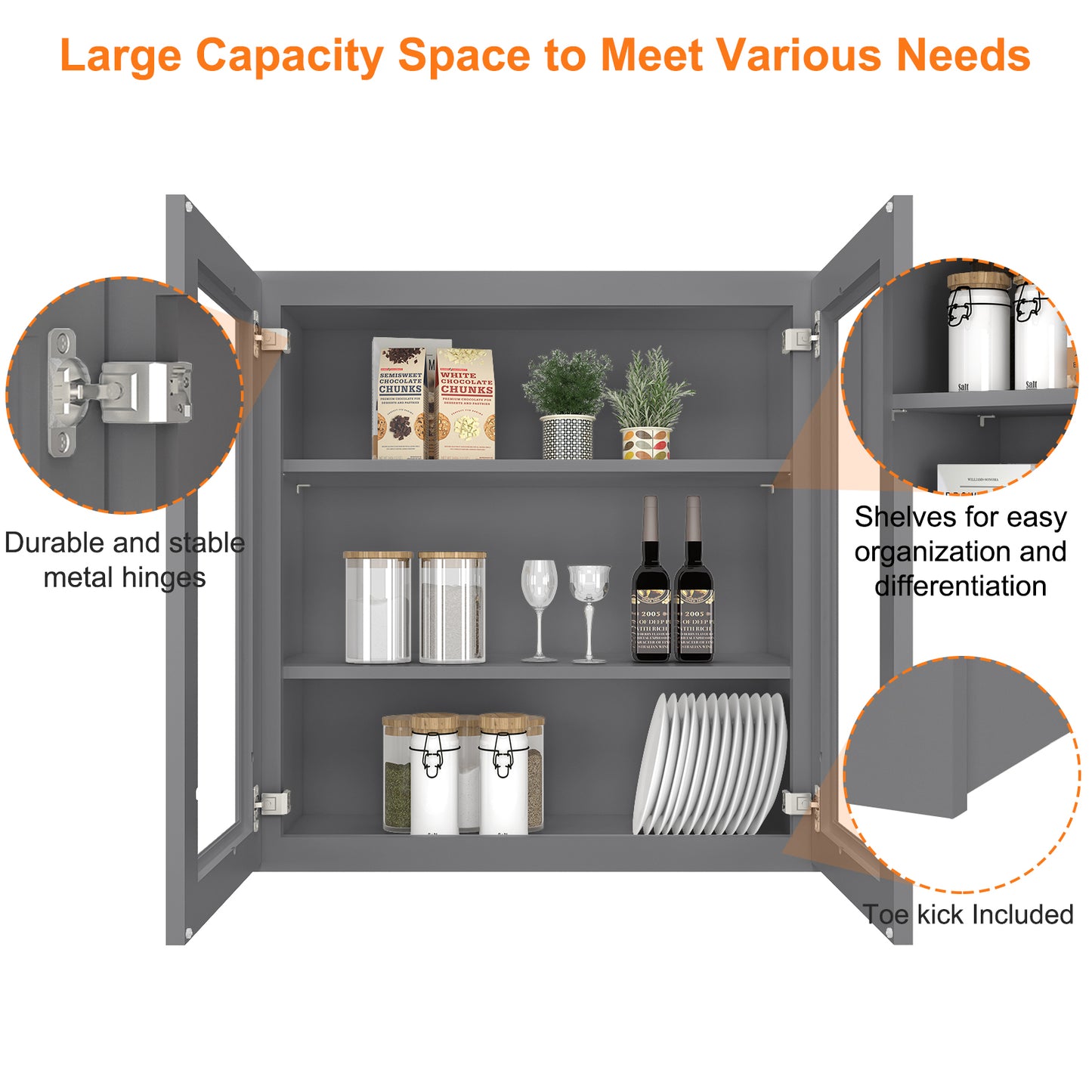 Medicine Cabinet Wall Mounted W3030GD