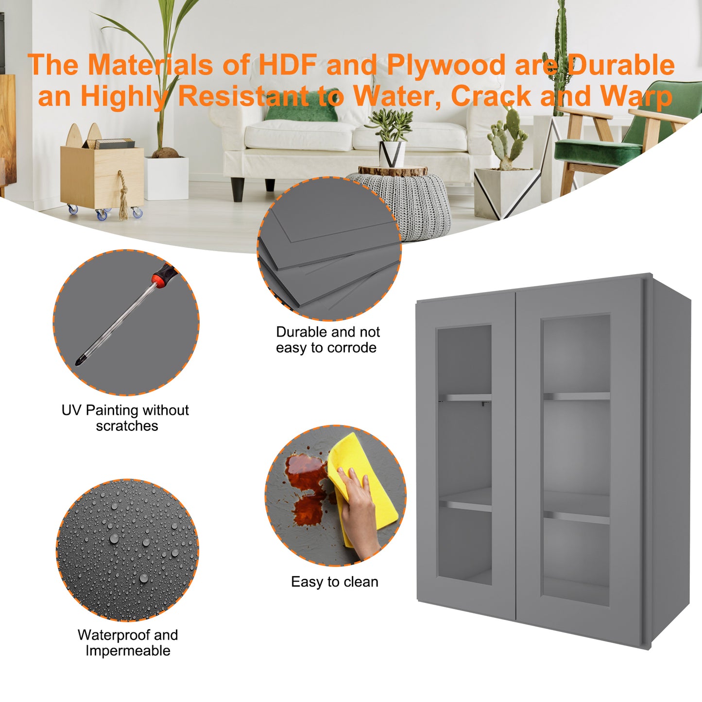 Medicine Cabinet Wall Mounted W3030GD