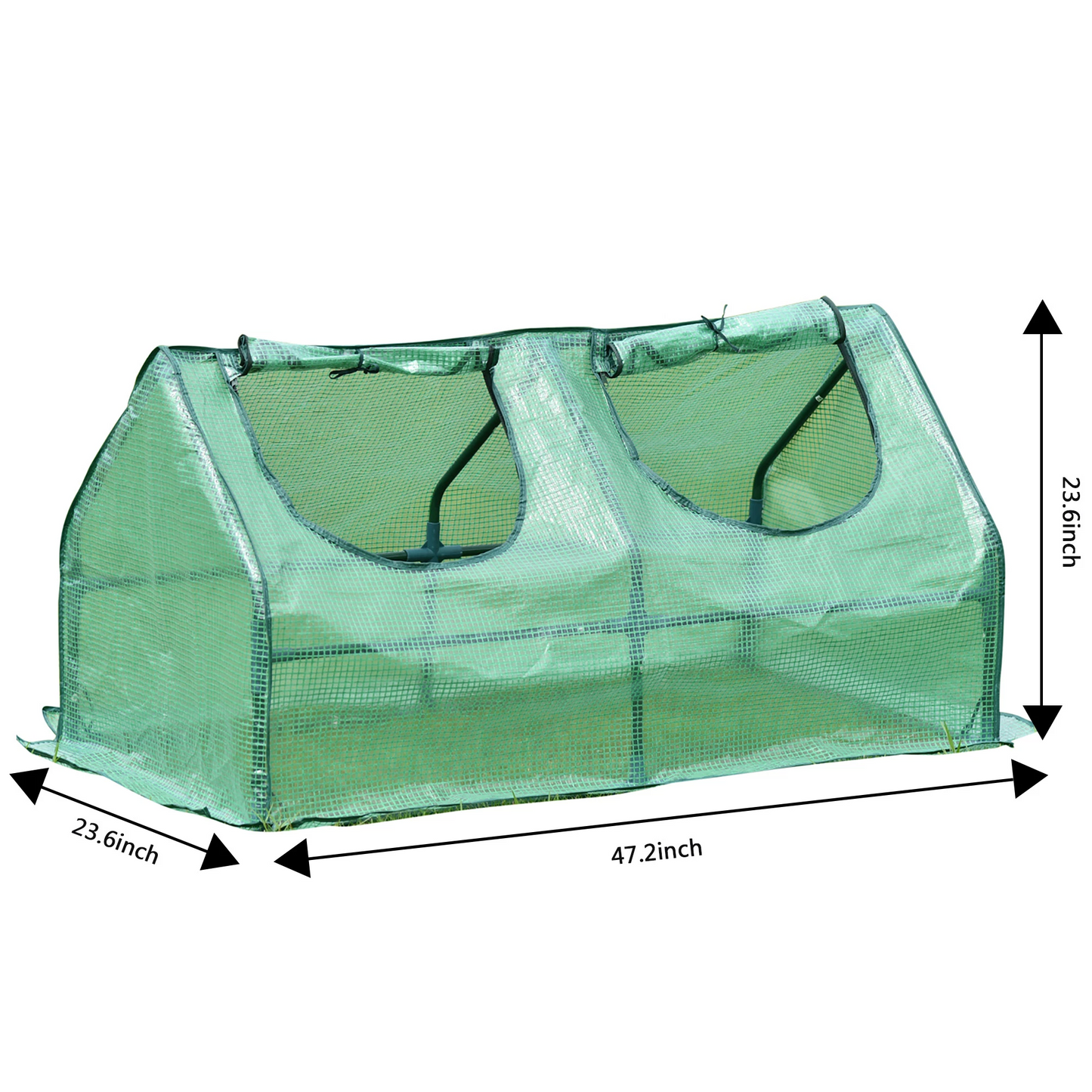 Outdoor Mini Greenhouse with Round Entrance - Protective Conservatory for Plants