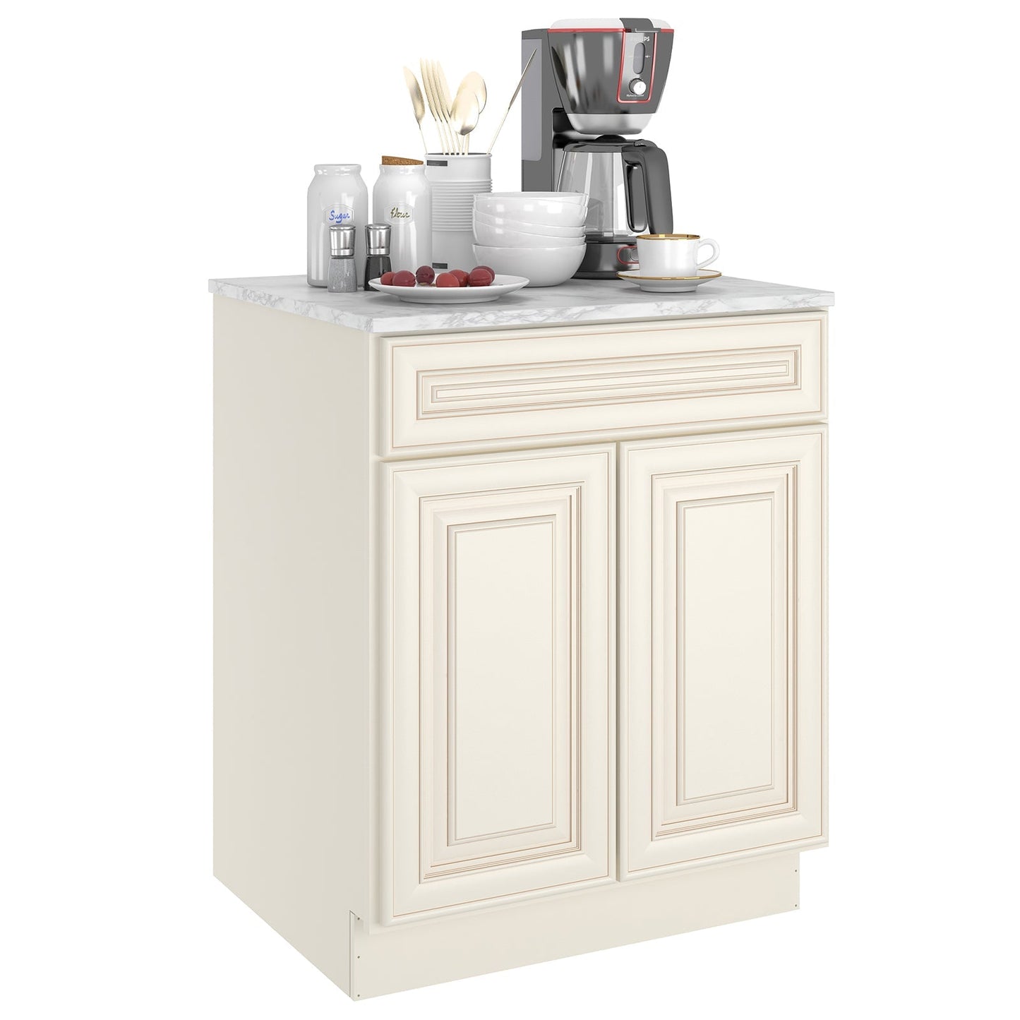 24"D Birch Solid Wood X 27"W X 34-1/2"H Base Kitchen Cabinet B27