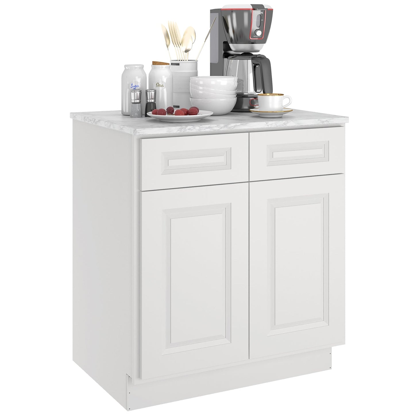 24"D*30"W*34.5"H Birch Solid Wood Base Kitchen Cabinet B30