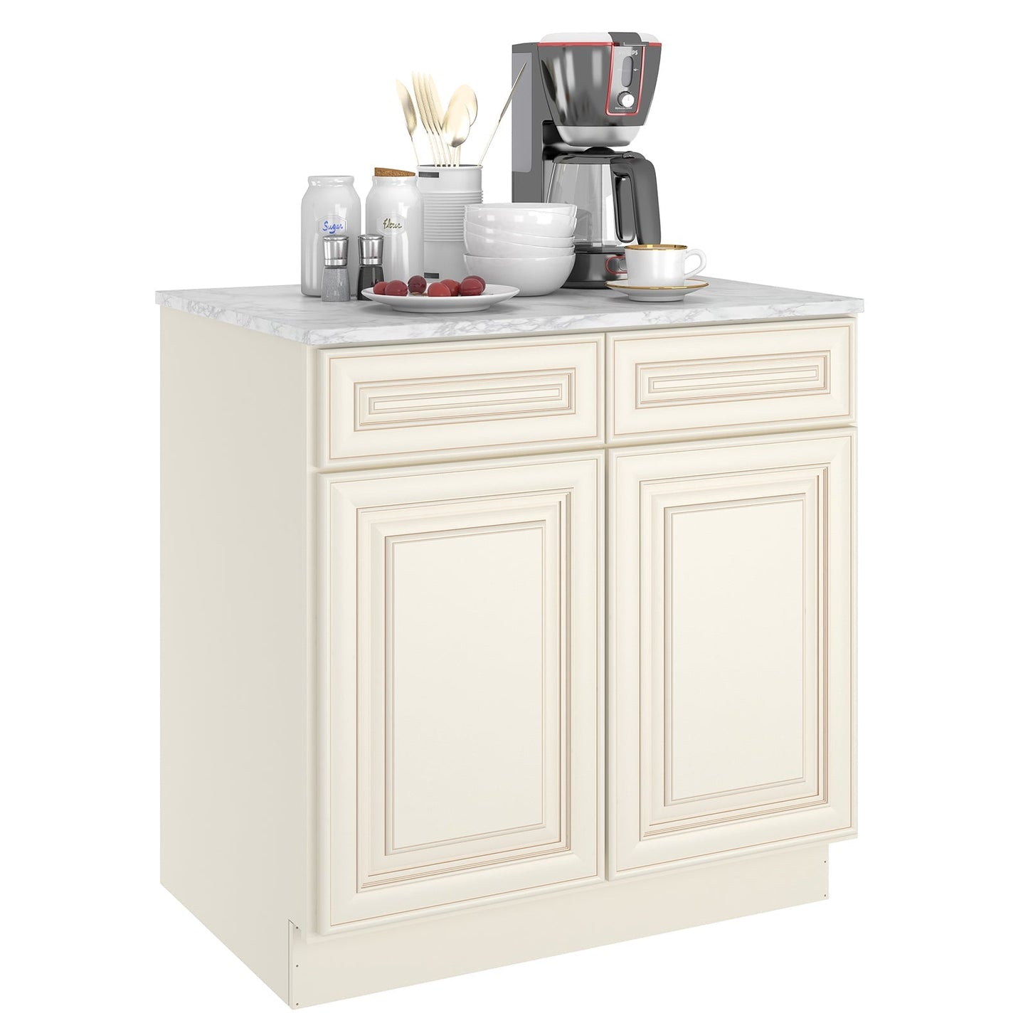24"D*33"W*34.5"H Birch Solid Wood Base Kitchen Cabinet B33