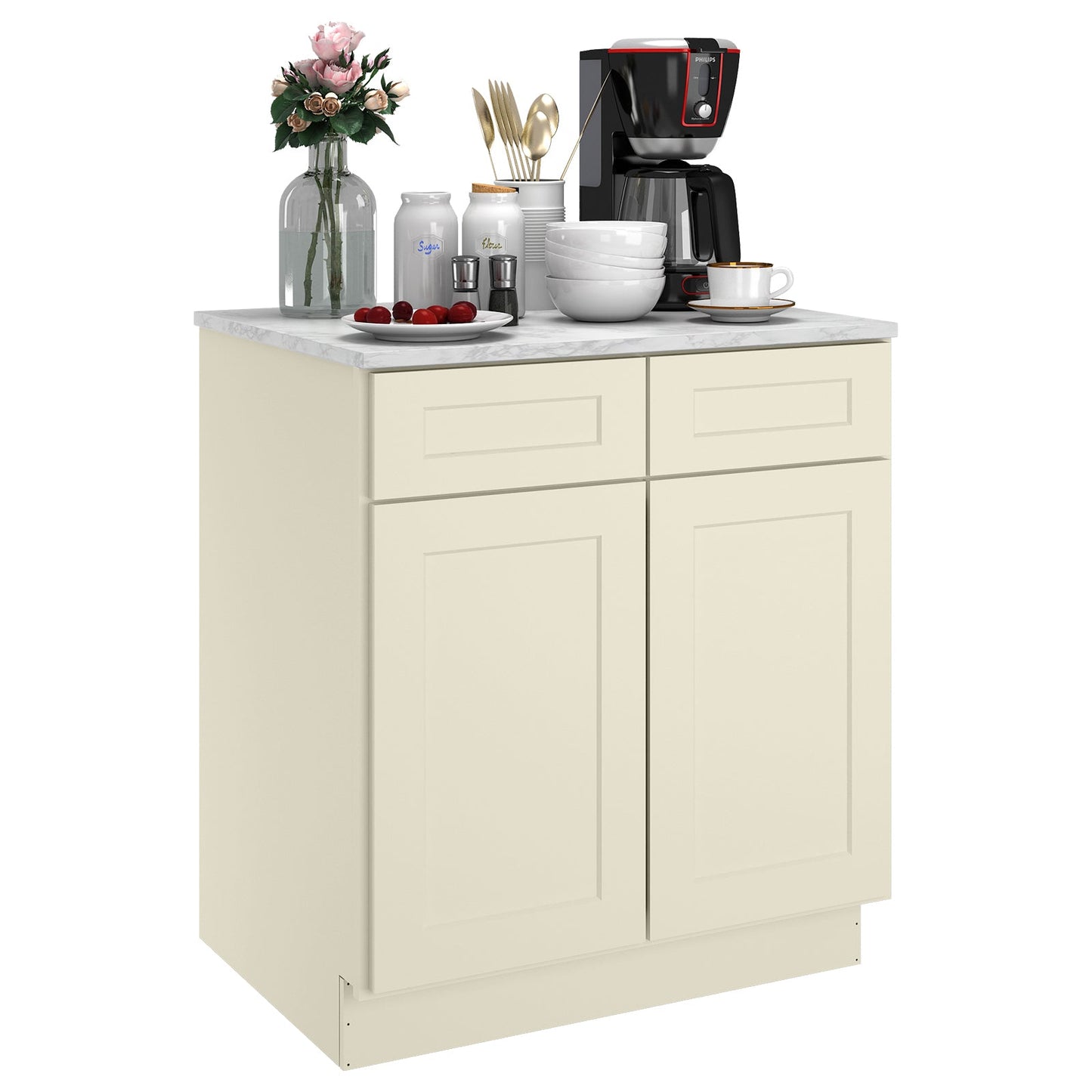24"D*30"W*34.5"H Birch Solid Wood Base Kitchen Cabinet B30