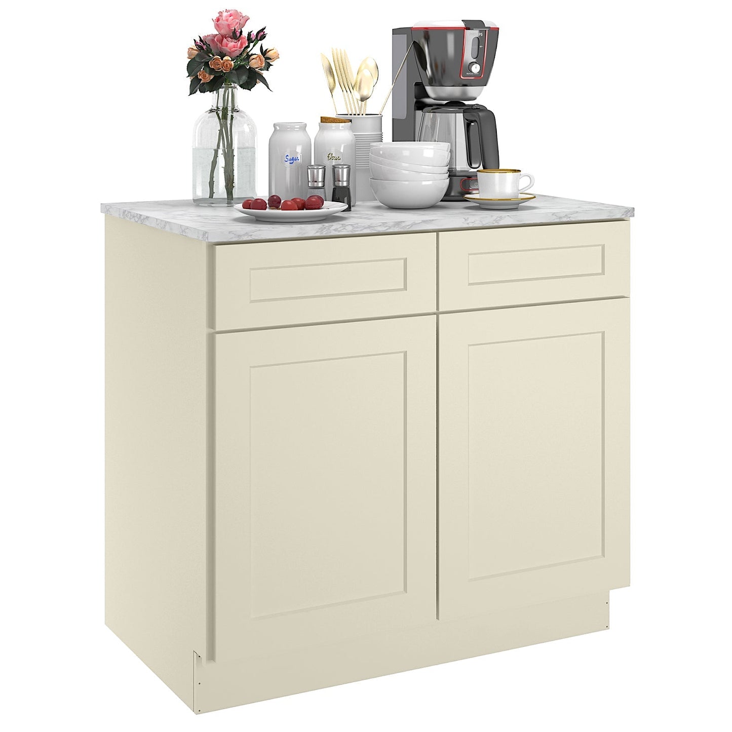 24"D*36"W*34.5"H Birch Solid Wood Base Kitchen Cabinet B36