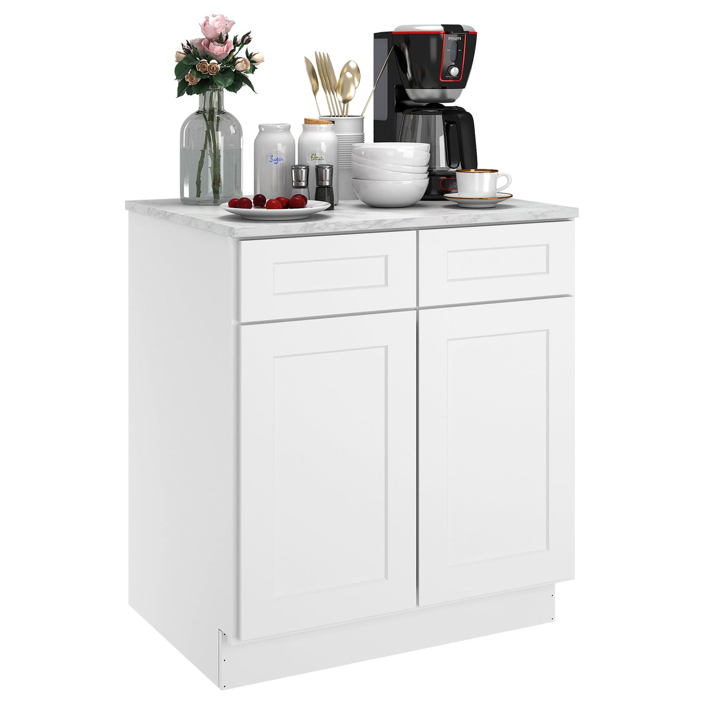 24"D*30"W*34.5"H Birch Solid Wood Base Kitchen Cabinet B30