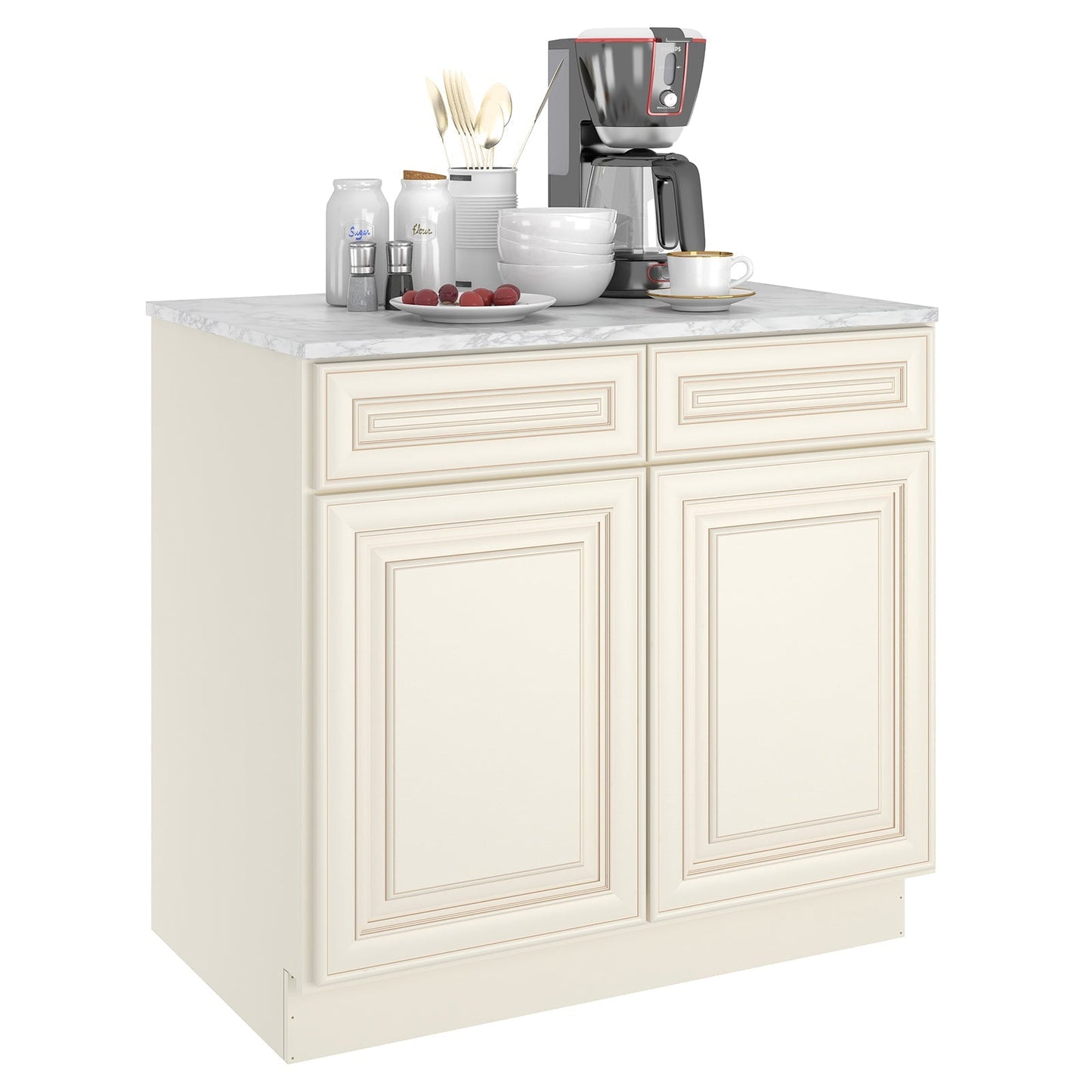 24"D*36"W*34.5"H Birch Solid Wood Base Kitchen Cabinet B36