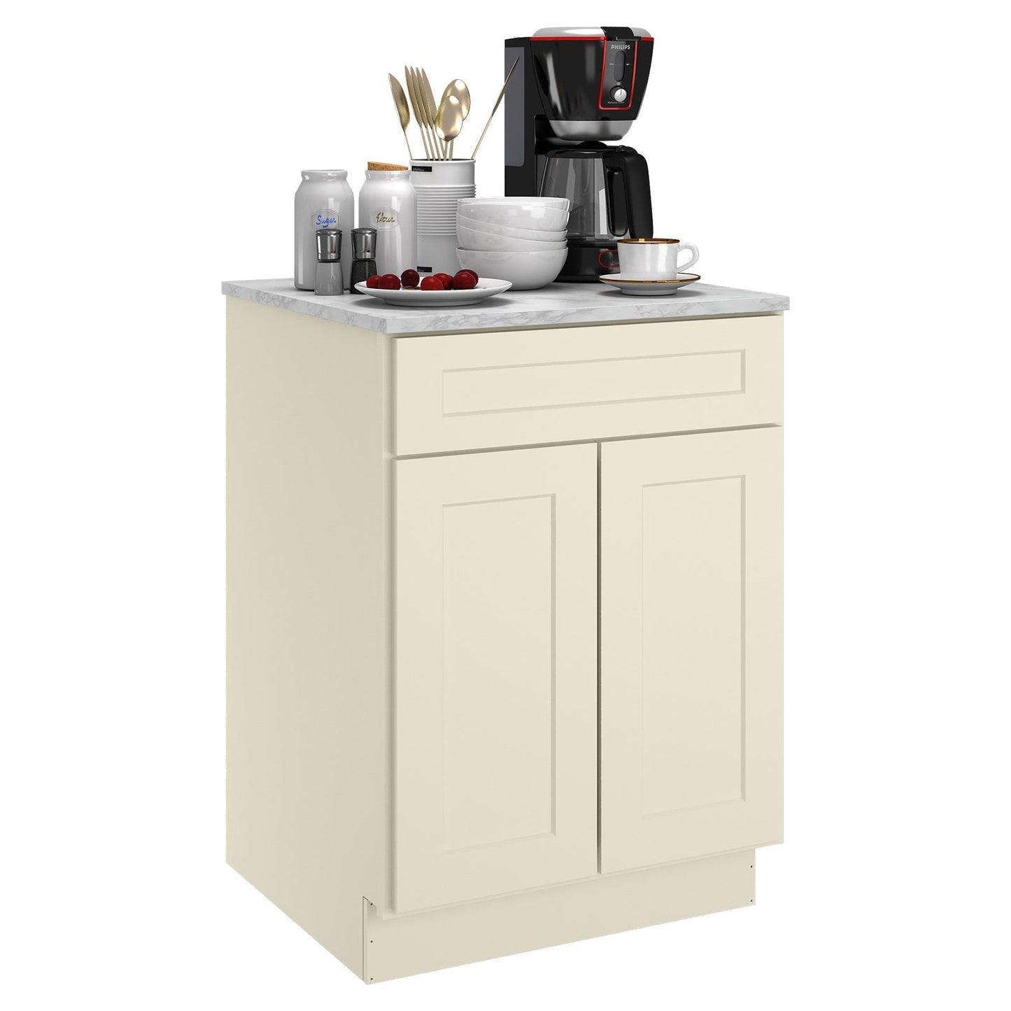 24"D Birch Solid Wood X 24"W X 34-1/2"H Base Kitchen Cabinet B24