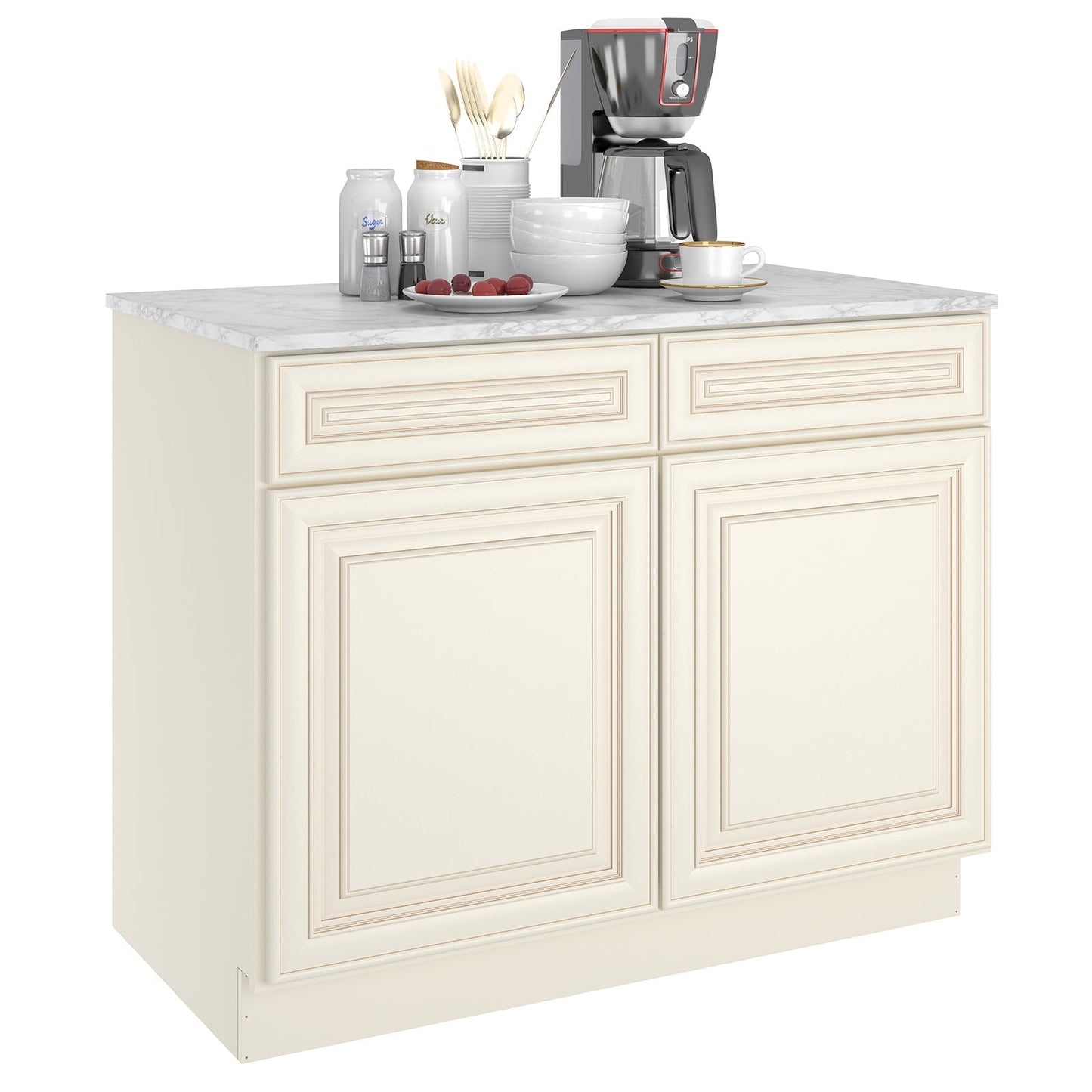 24"D*42"W*34.5"H Birch Solid Wood Base Kitchen Cabinet B42