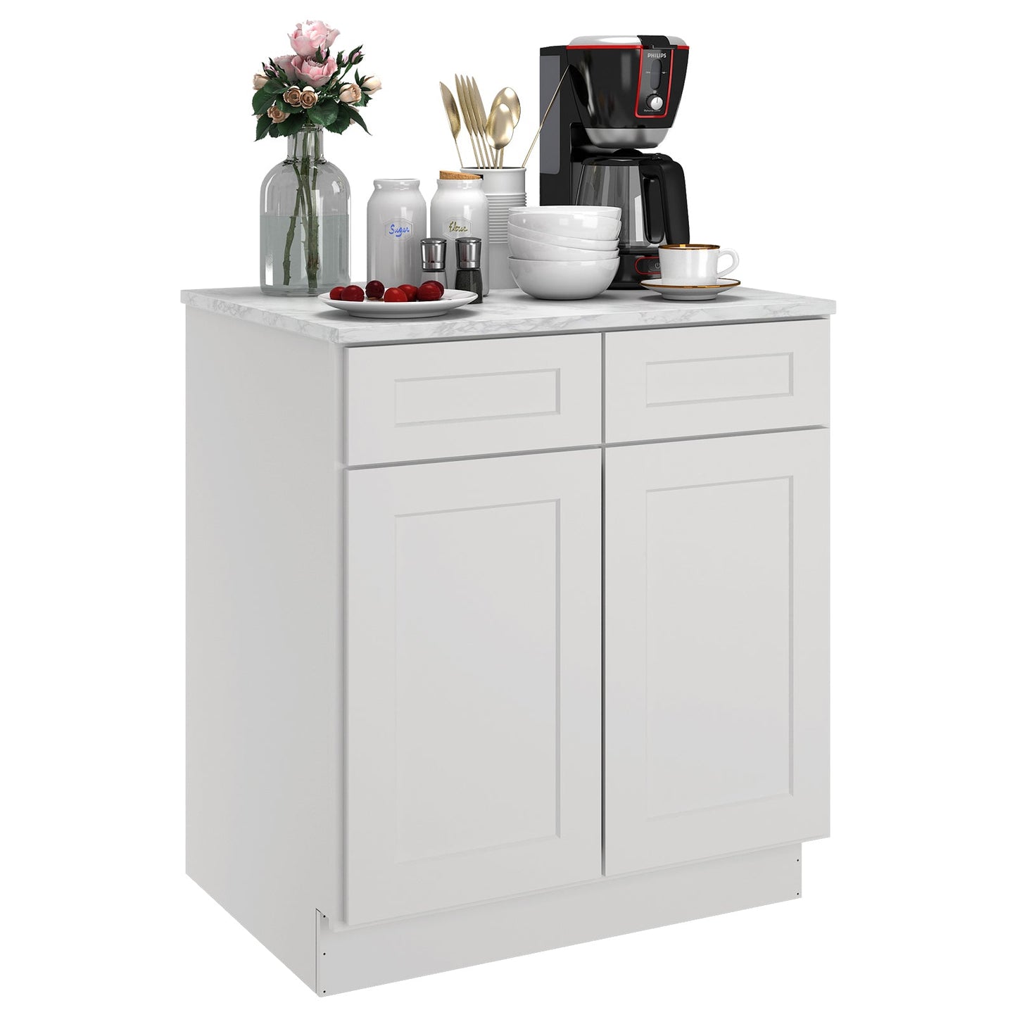24"D*30"W*34.5"H Birch Solid Wood Base Kitchen Cabinet B30