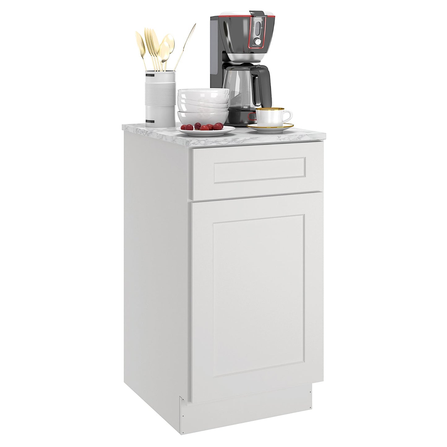 24"D Birch Solid Wood X 18"W X 34-1/2"H Base Kitchen Cabinet B18