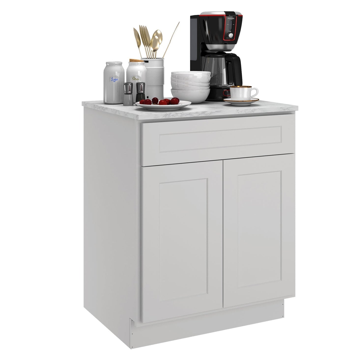 24"D Birch Solid Wood X 27"W X 34-1/2"H Base Kitchen Cabinet B27