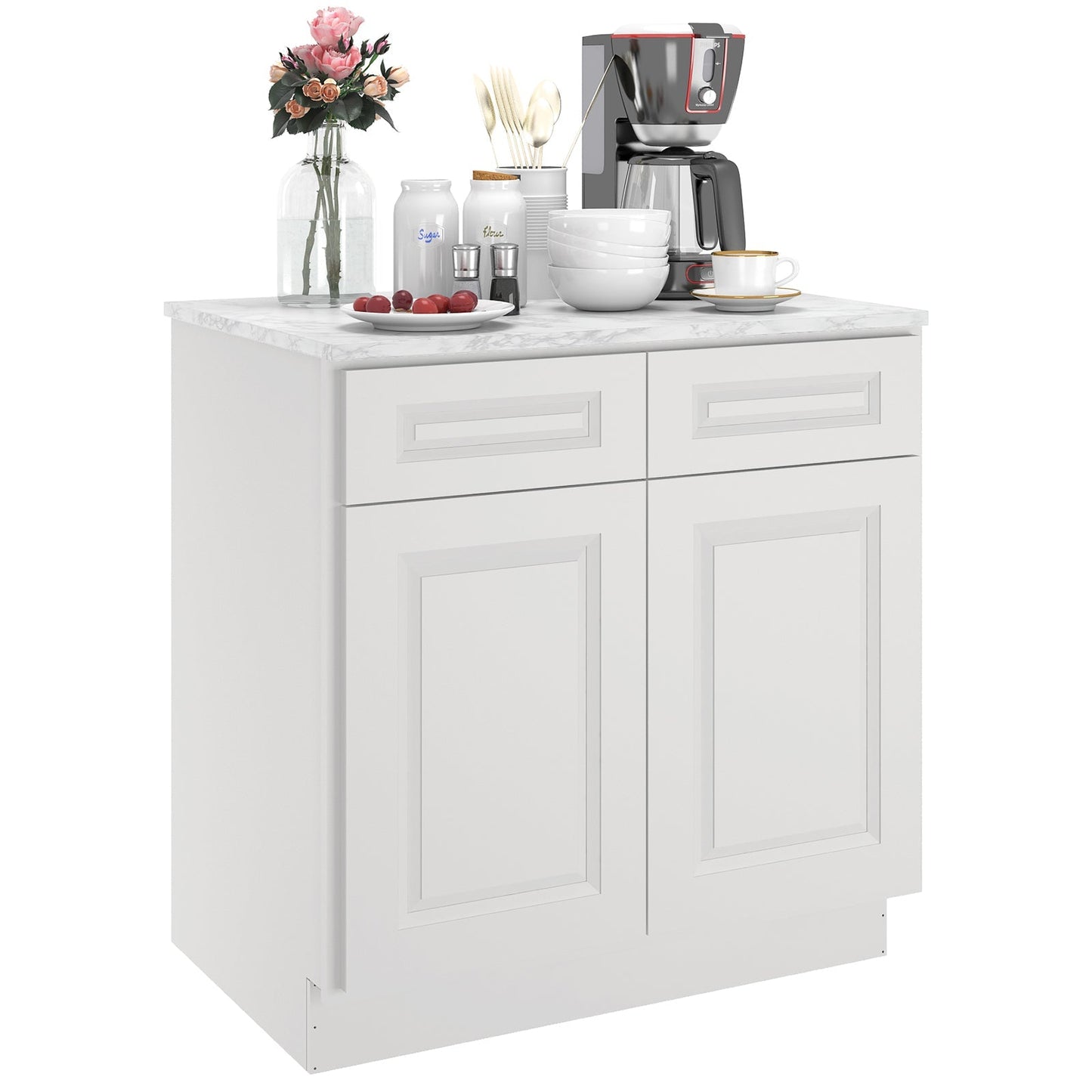 24"D*33"W*34.5"H Birch Solid Wood Base Kitchen Cabinet B33