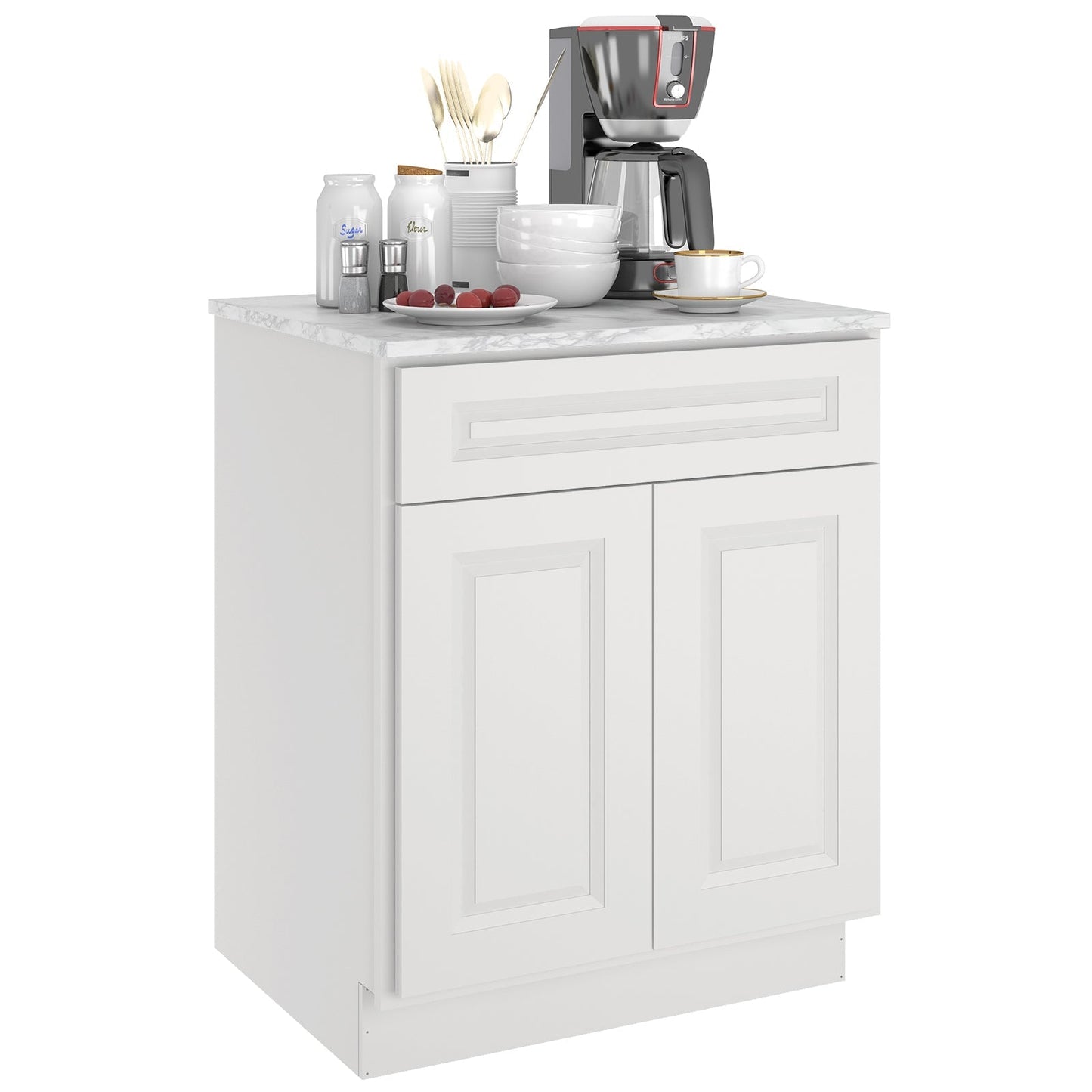 24"D Birch Solid Wood X 27"W X 34-1/2"H Base Kitchen Cabinet B27