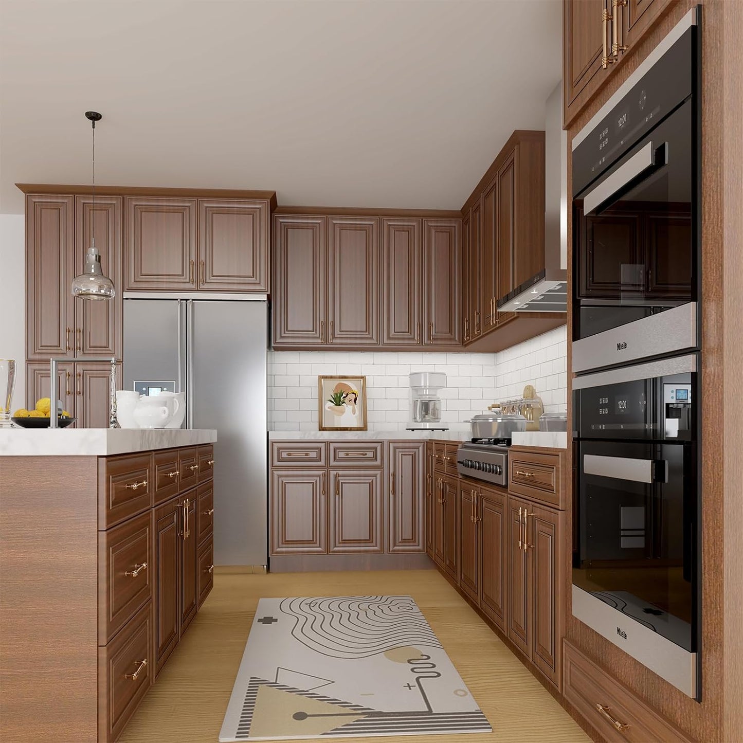 24"D*42"W*34.5"H Birch Solid Wood Base Kitchen Cabinet B42