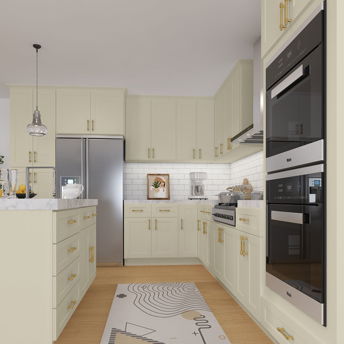 24"D*30"W*34.5"H Birch Solid Wood Base Kitchen Cabinet B30