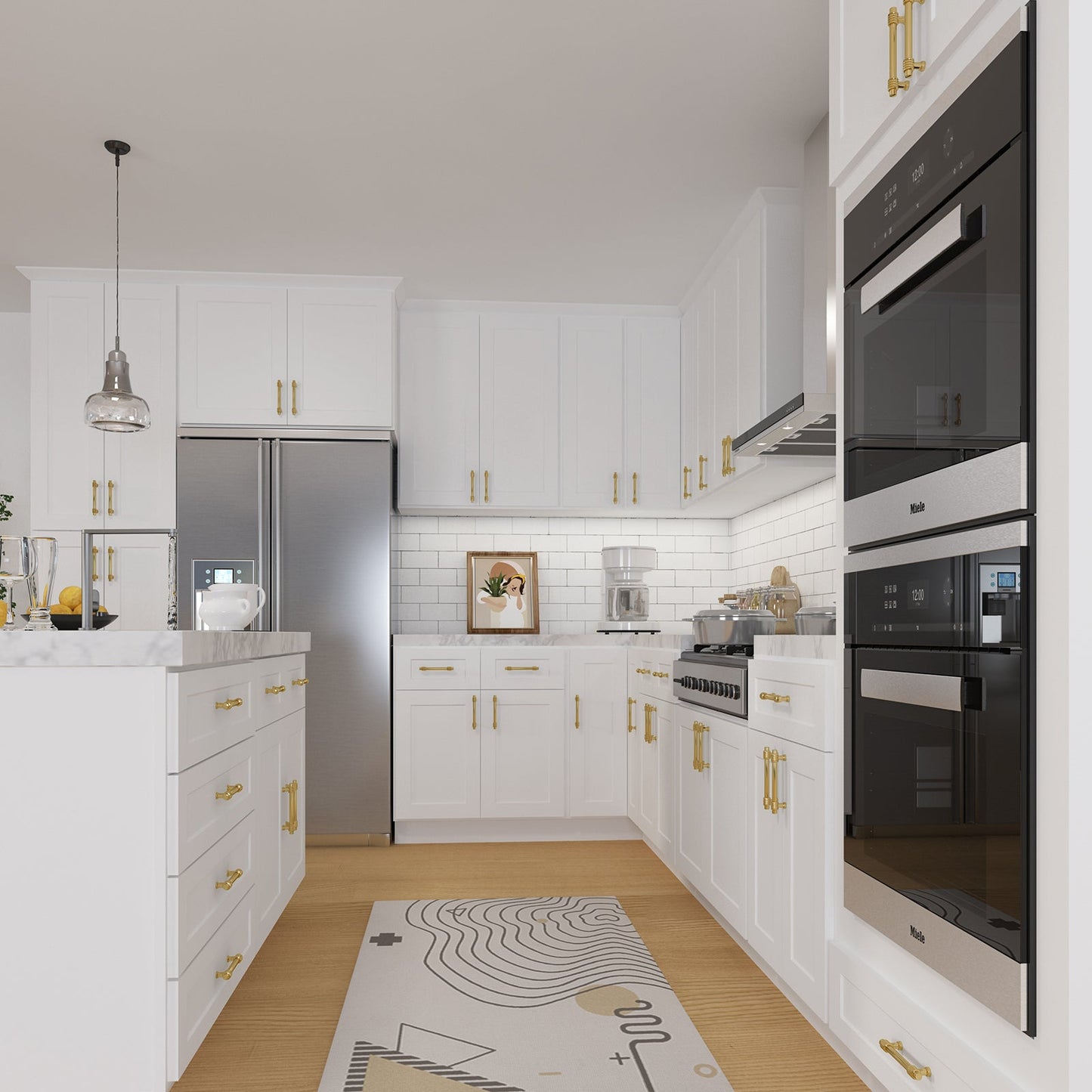 24"D*30"W*34.5"H Birch Solid Wood Base Kitchen Cabinet B30