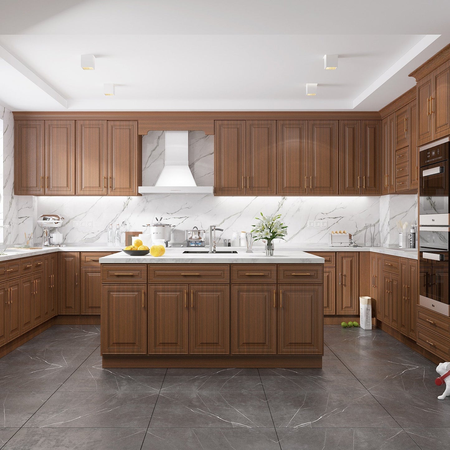 24"D Birch Solid Wood X 12"W X 34-1/2"H Base Kitchen Cabinet B12