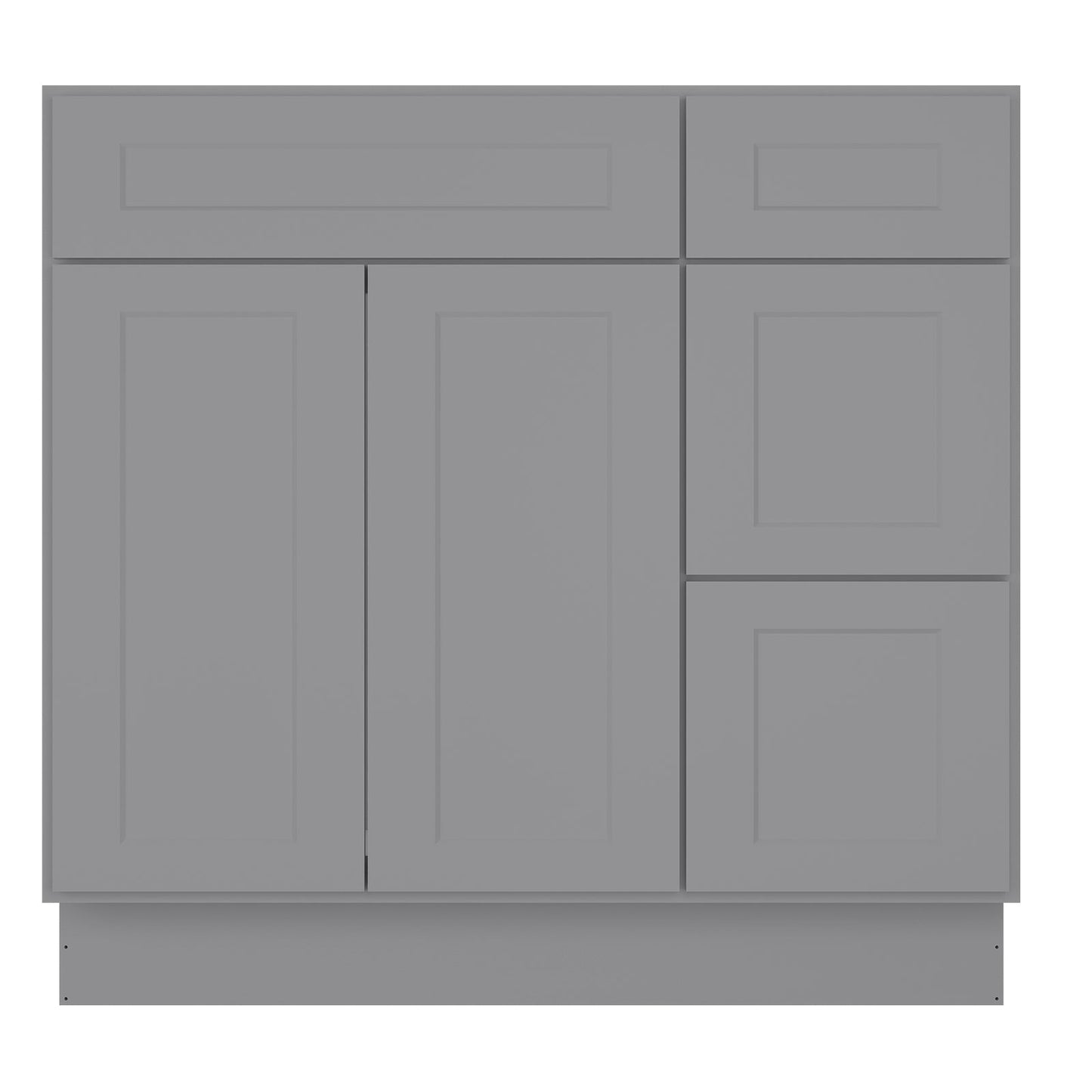 21"Dx36"Wx34-1/2"H Birch Solid Wood Bath Vanity Cabinet without Top V3621DR