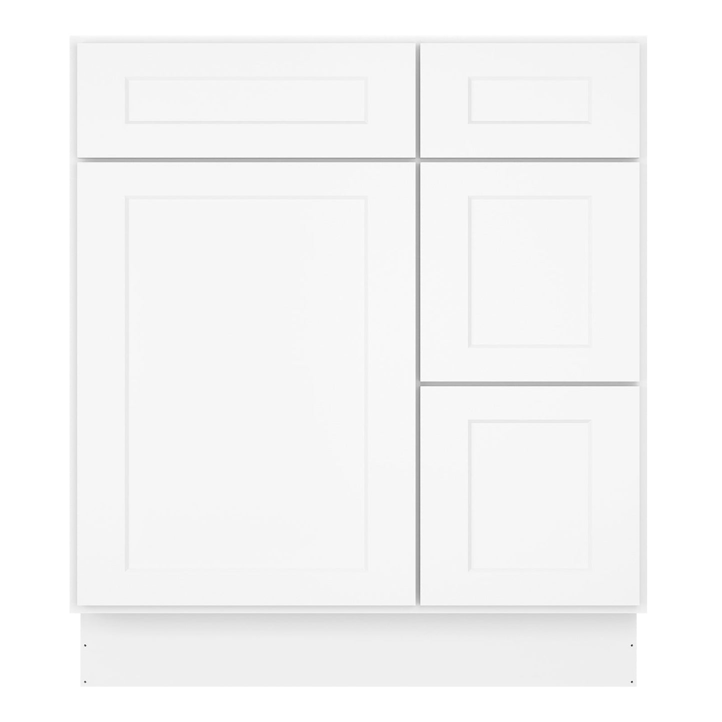 21"Dx30"Wx34-1/2"H Birch Solid Wood Bath Vanity Cabinet without Top V3021DR