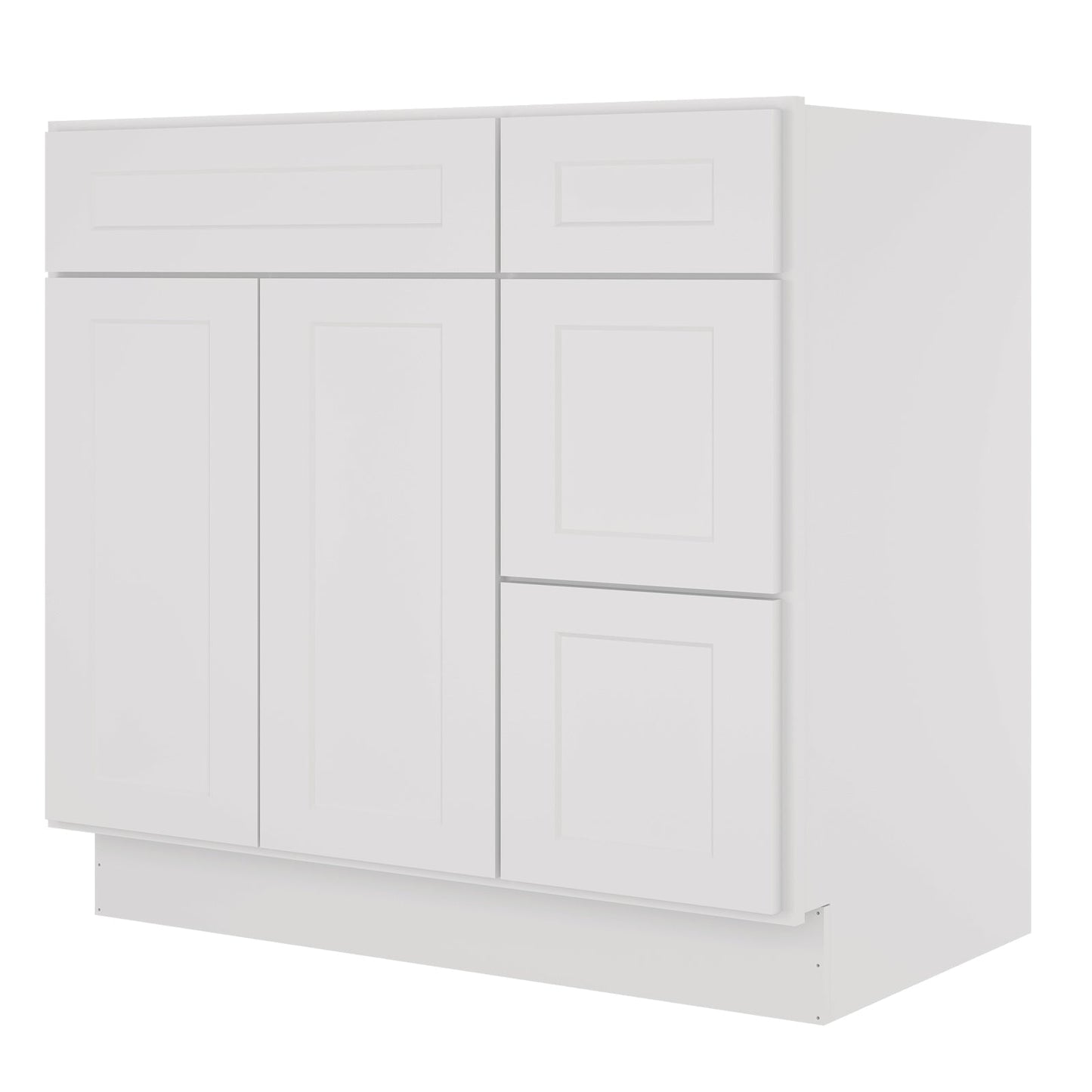 21"Dx36"Wx34-1/2"H Birch Solid Wood Bath Vanity Cabinet without Top V3621DR