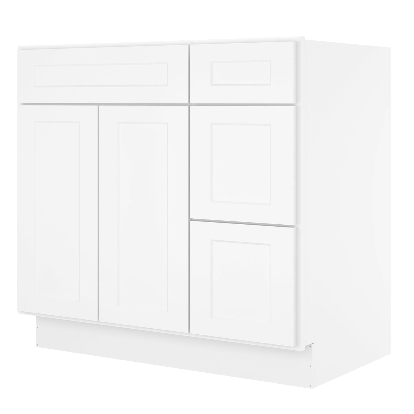 21"Dx36"Wx34-1/2"H Birch Solid Wood Bath Vanity Cabinet without Top V3621DR