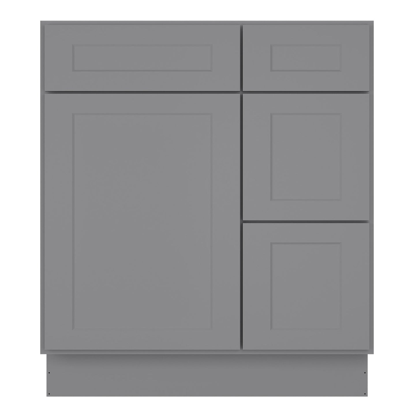 21"Dx30"Wx34-1/2"H Birch Solid Wood Bath Vanity Cabinet without Top V3021DR