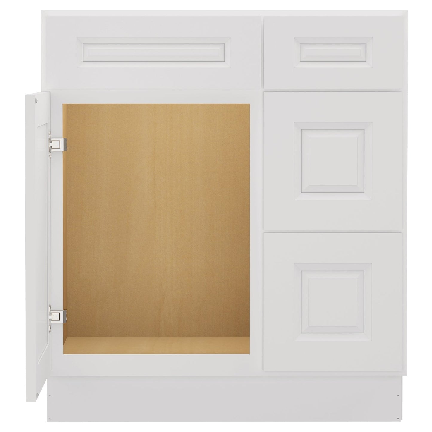 21"Dx30"Wx34-1/2"H Birch Solid Wood Bath Vanity Cabinet without Top V3021DR
