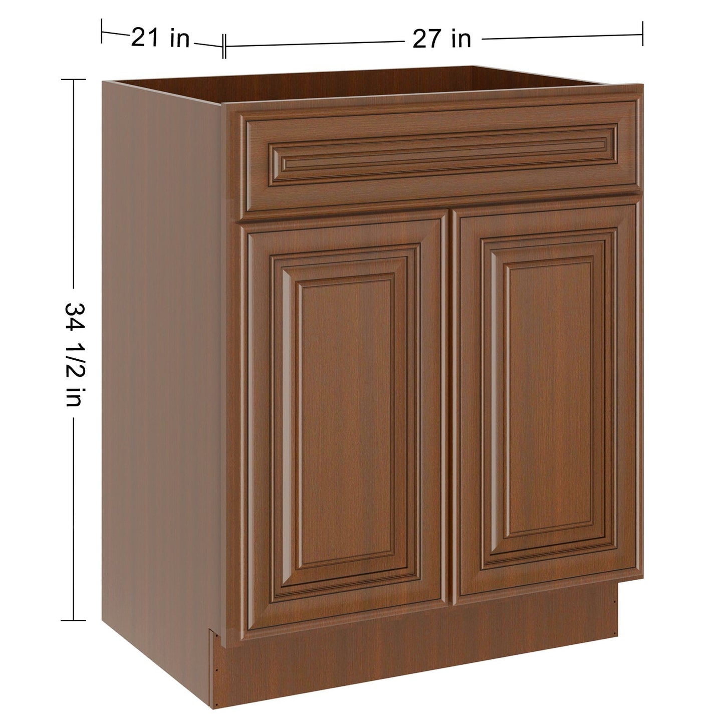 21"D X 27"W X 34-1/2"H Bath Vanity Cabinet without Top VS27