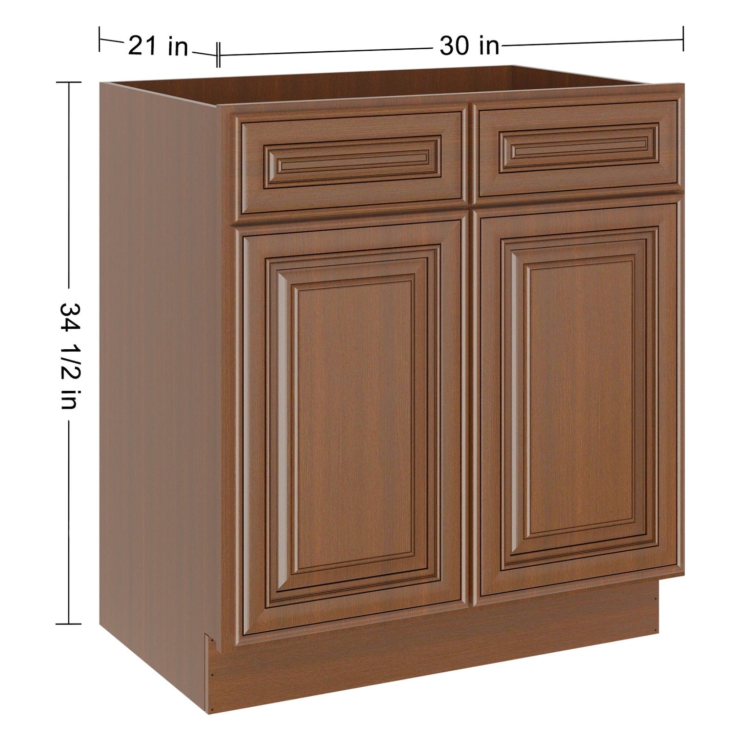 21"D X 30"W X 34-1/2"H Bath Vanity Cabinet without Top VS30