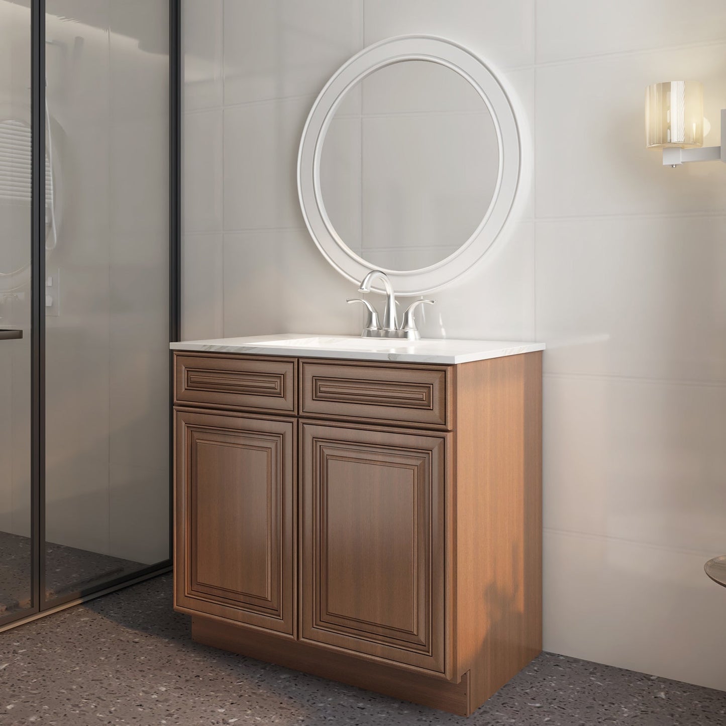 21"D X 30"W X 34-1/2"H Bath Vanity Cabinet without Top VS30