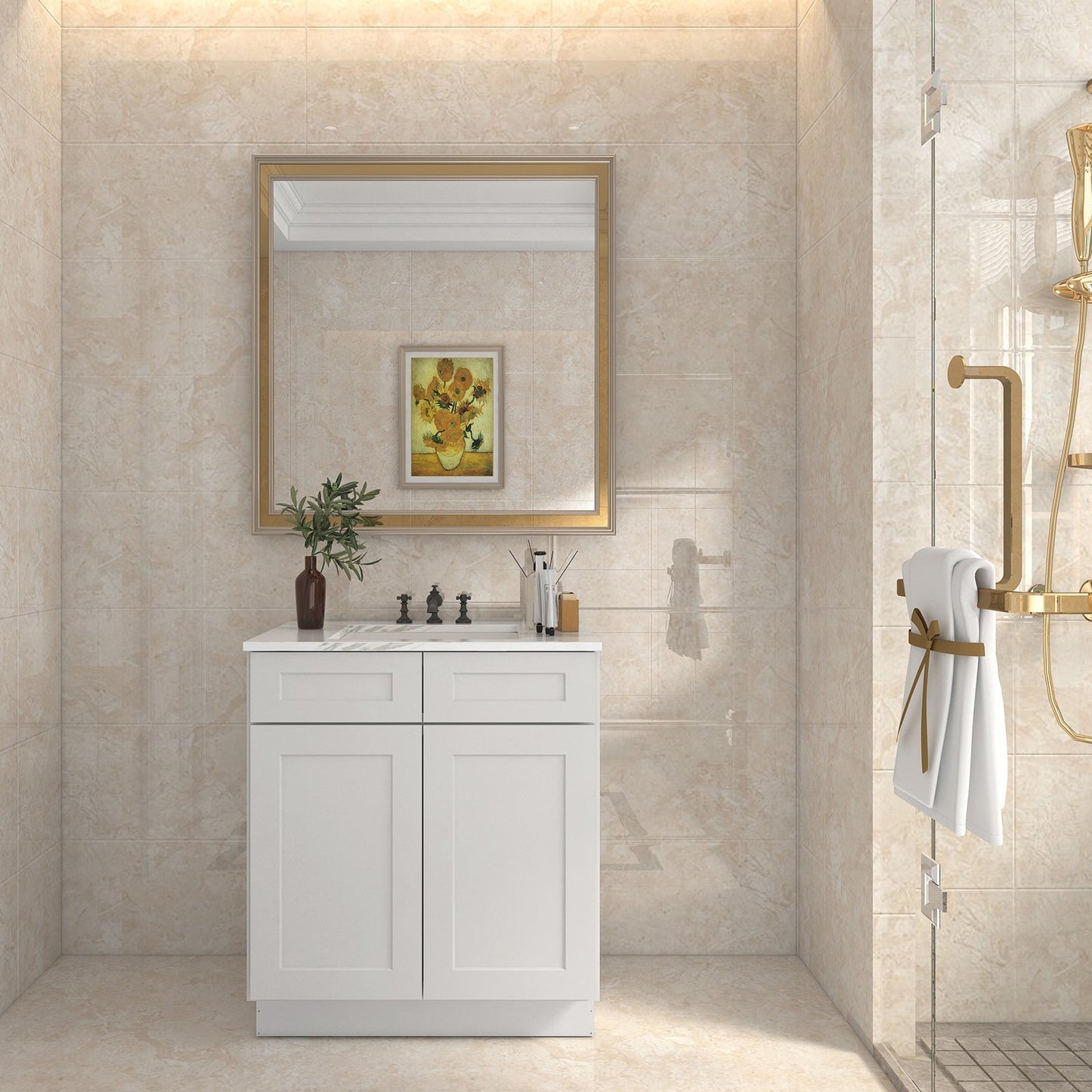 21"D X 30"W X 34-1/2"H Bath Vanity Cabinet without Top VS30