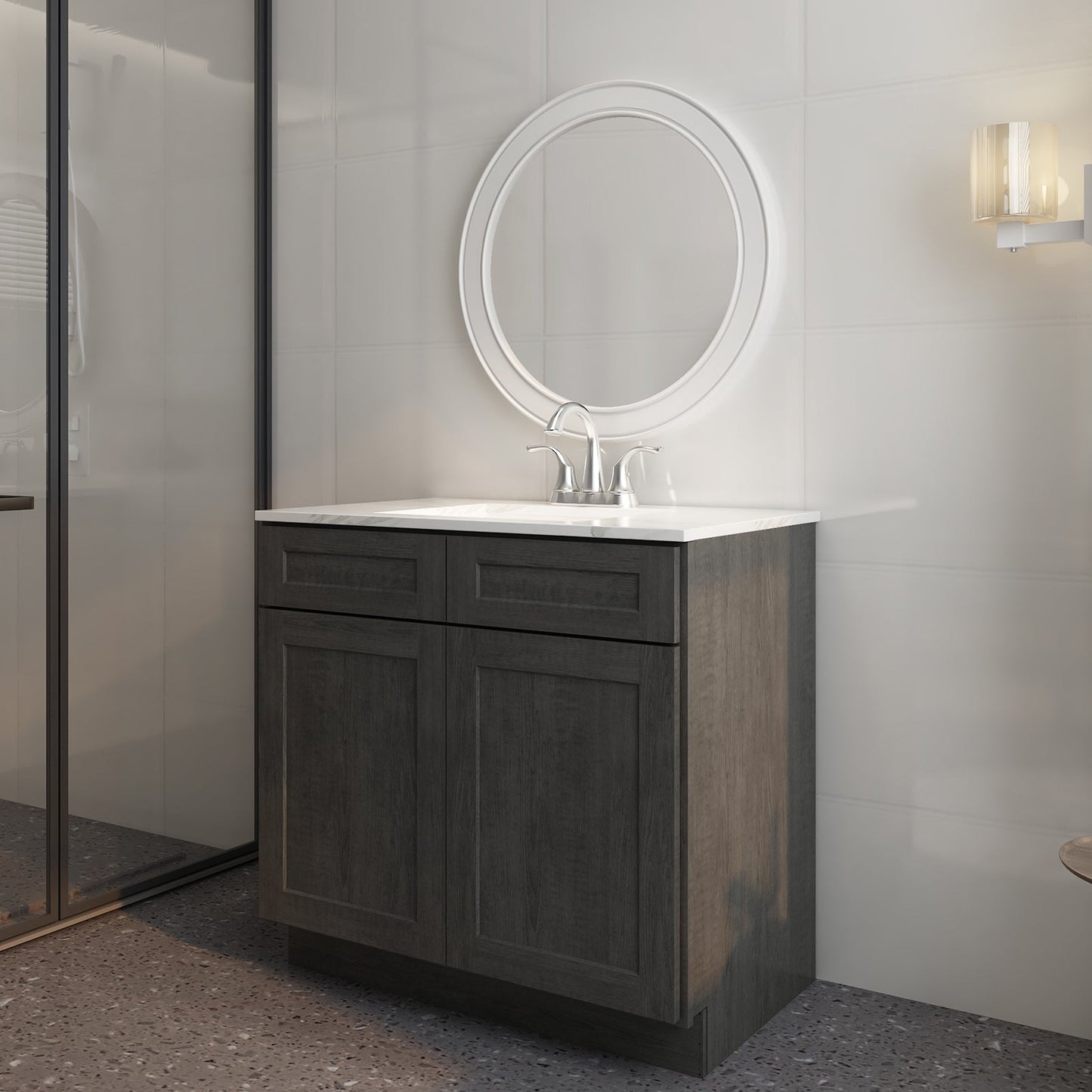 21"D X 36"W X 34-1/2"H Bath Vanity Cabinet without Top VS36