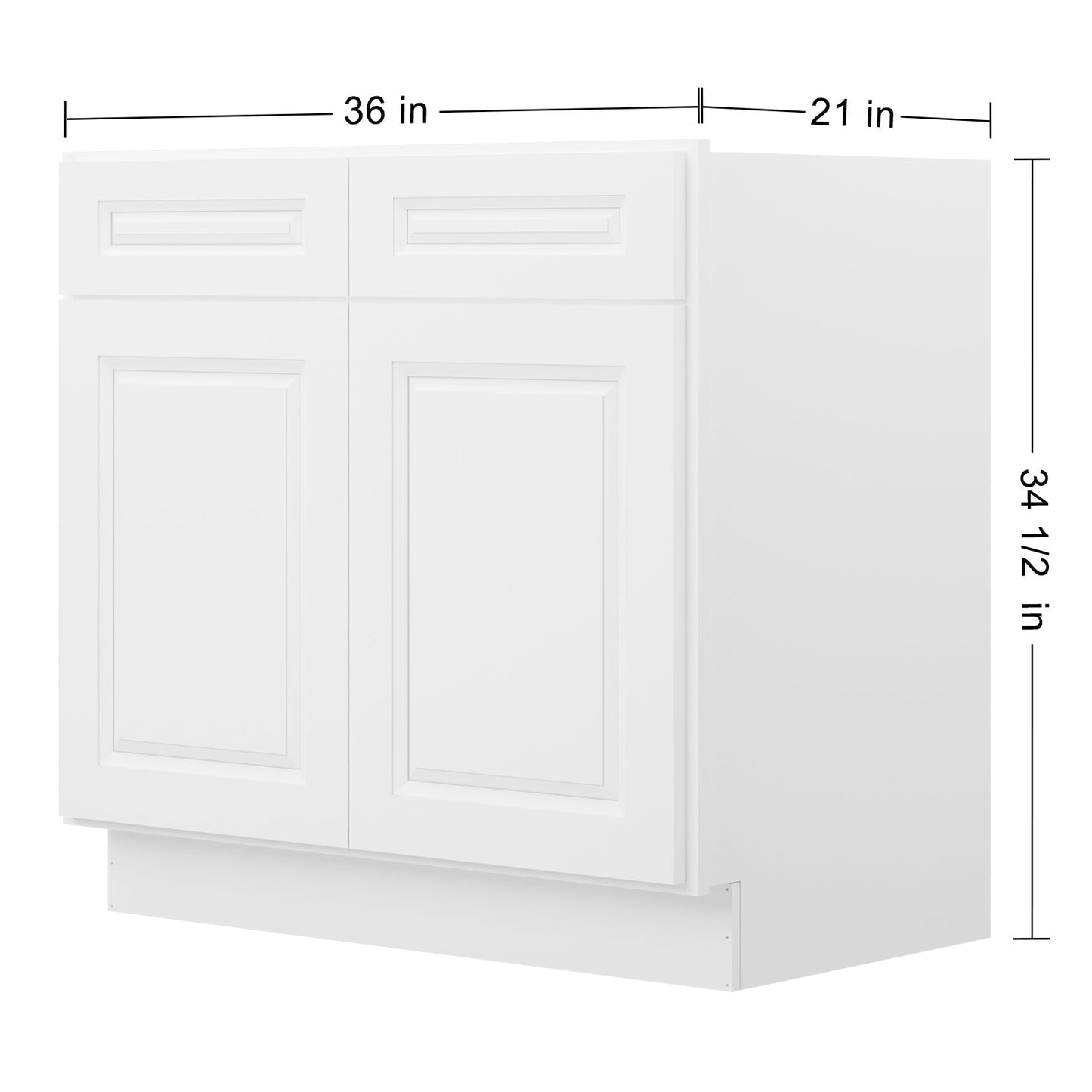 21"D X 36"W X 34-1/2"H Bath Vanity Cabinet without Top VS36