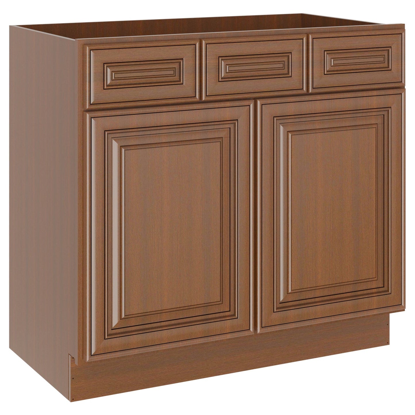 21"D Birch Solid Wood X 36"W X 34-1/2"H Vanity Sink Drawer Cabinet Wthout Top VSD36