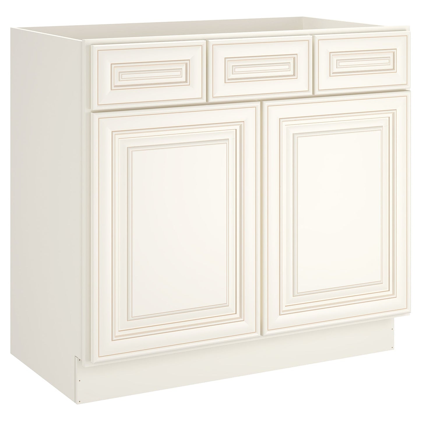 21"D Birch Solid Wood X 36"W X 34-1/2"H Vanity Sink Drawer Cabinet Wthout Top VSD36