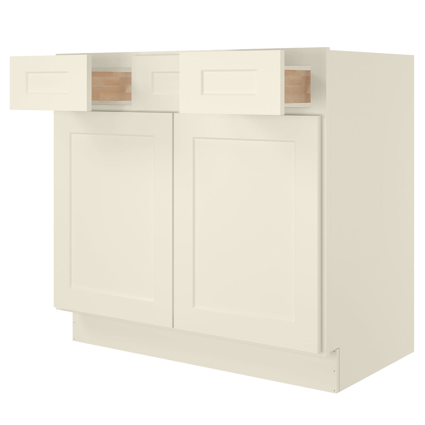 21"D Birch Solid Wood X 36"W X 34-1/2"H Vanity Sink Drawer Cabinet Wthout Top VSD36
