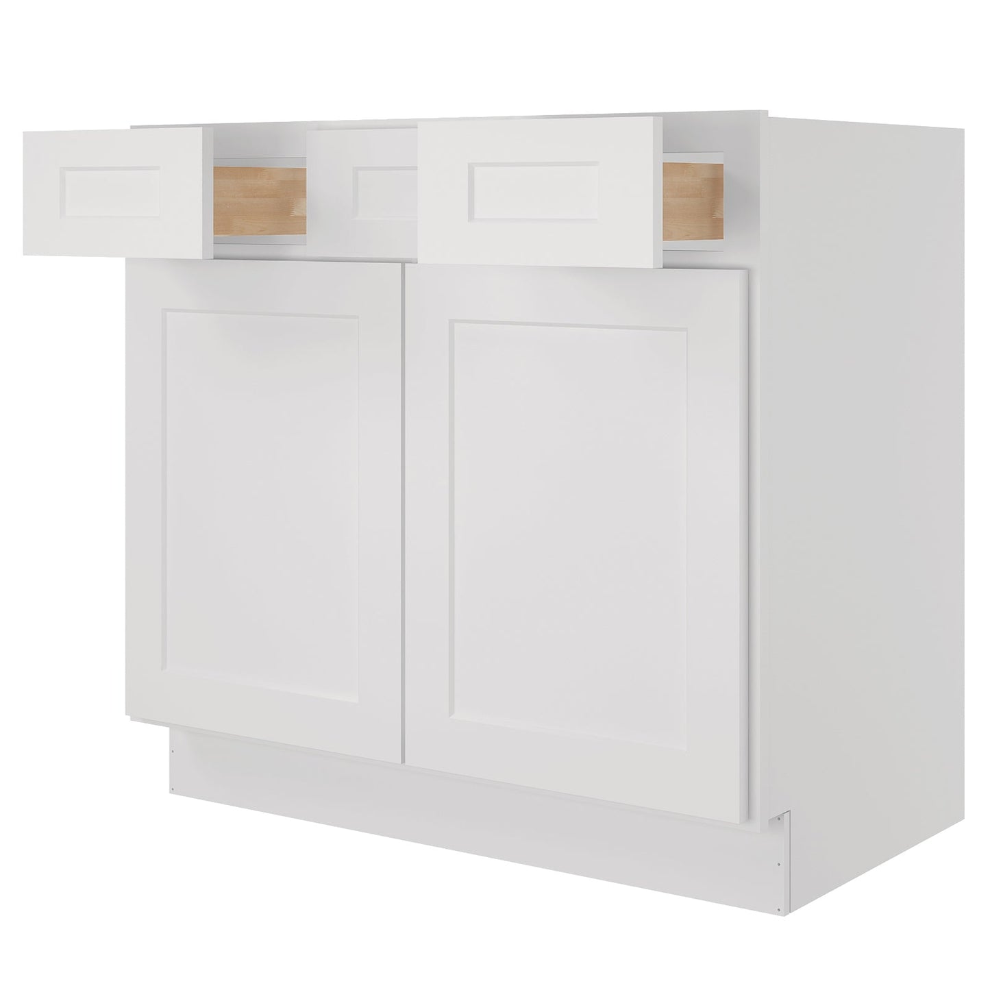 21"D Birch Solid Wood X 36"W X 34-1/2"H Vanity Sink Drawer Cabinet Wthout Top VSD36