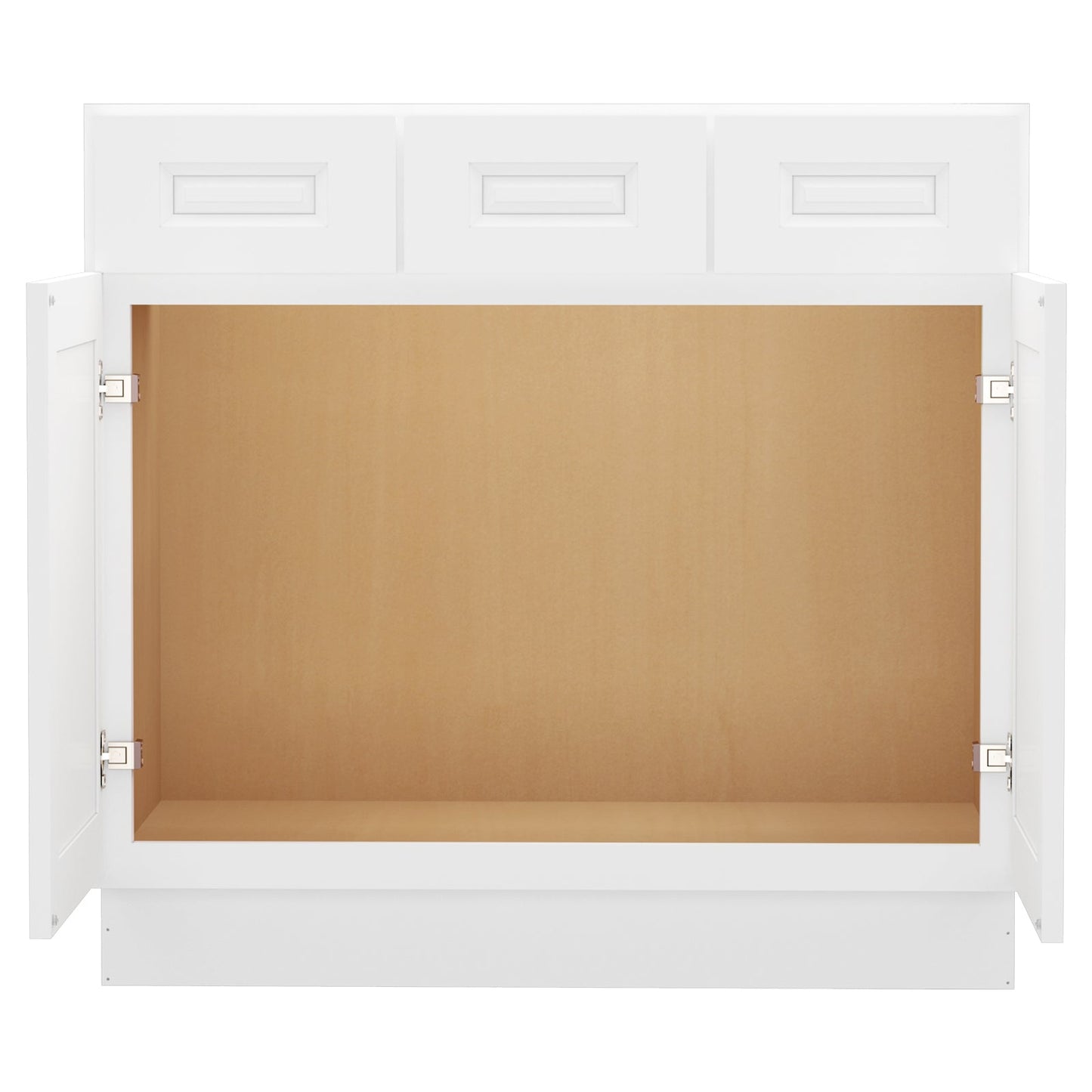 21"D Birch Solid Wood X 36"W X 34-1/2"H Vanity Sink Drawer Cabinet Wthout Top VSD36