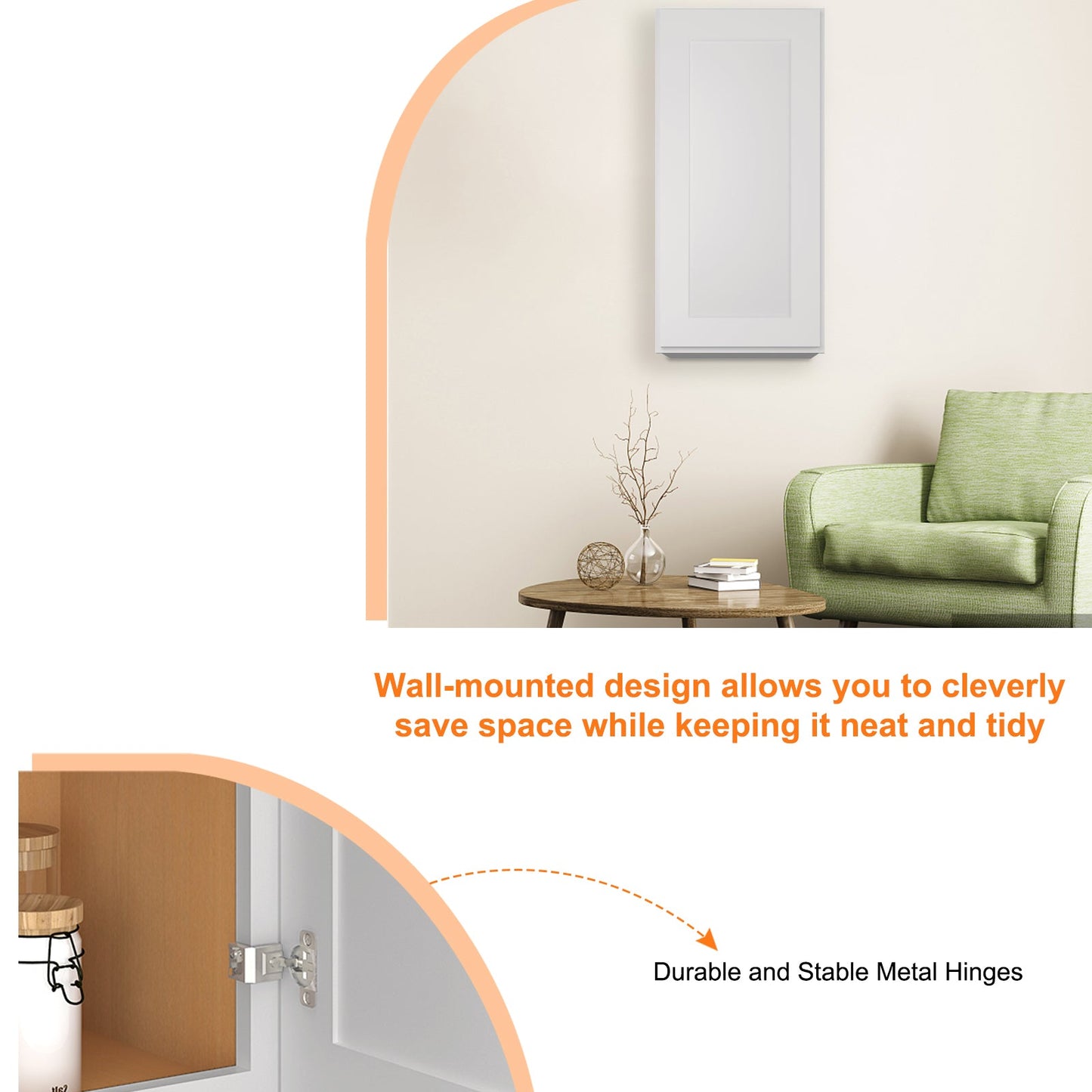 Medicine Cabinet Wall Mounted W1536