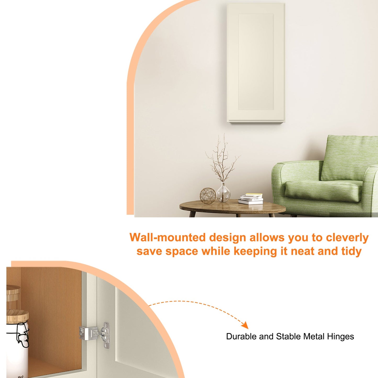 Medicine Cabinet Wall Mounted W1536