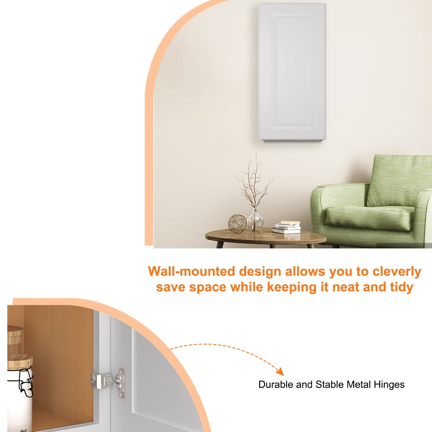 Medicine Cabinet Wall Mounted W1536