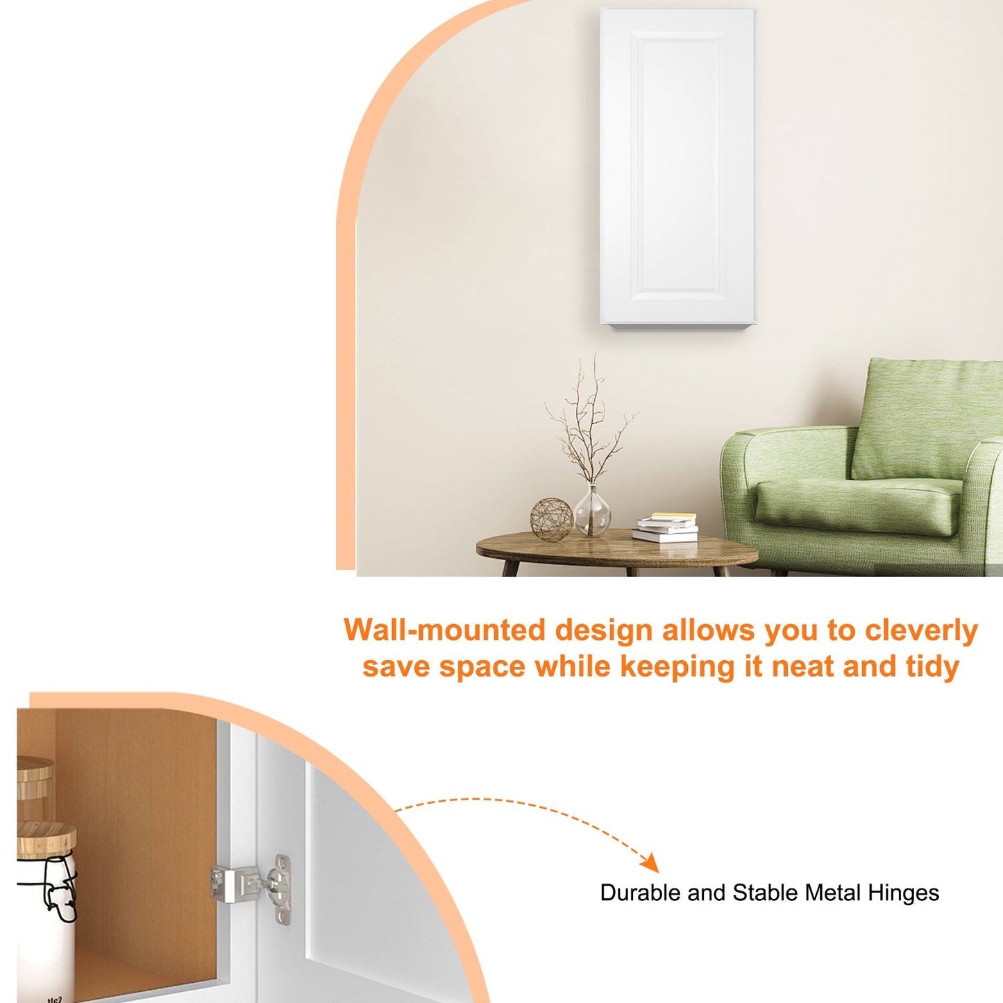 Medicine Cabinet Wall Mounted W1536
