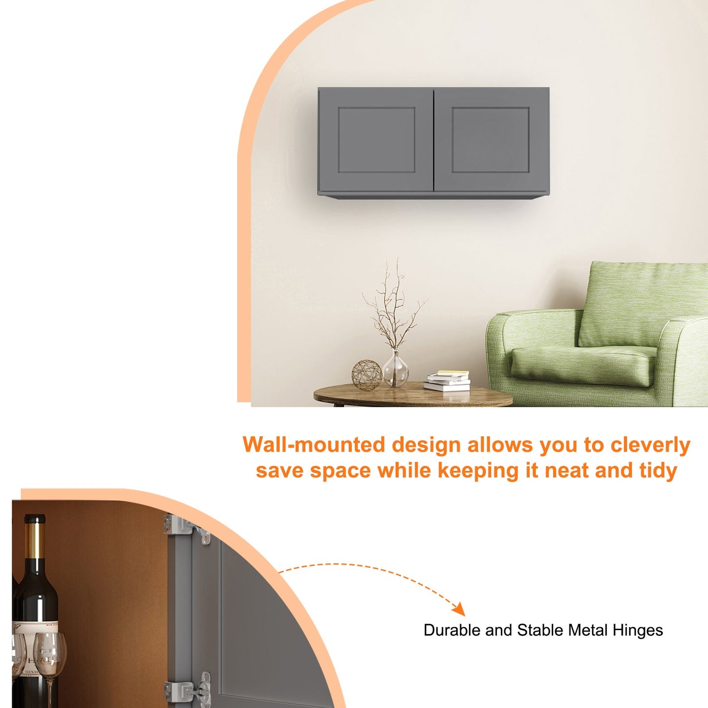 Medicine Cabinet Wall Mounted W302424