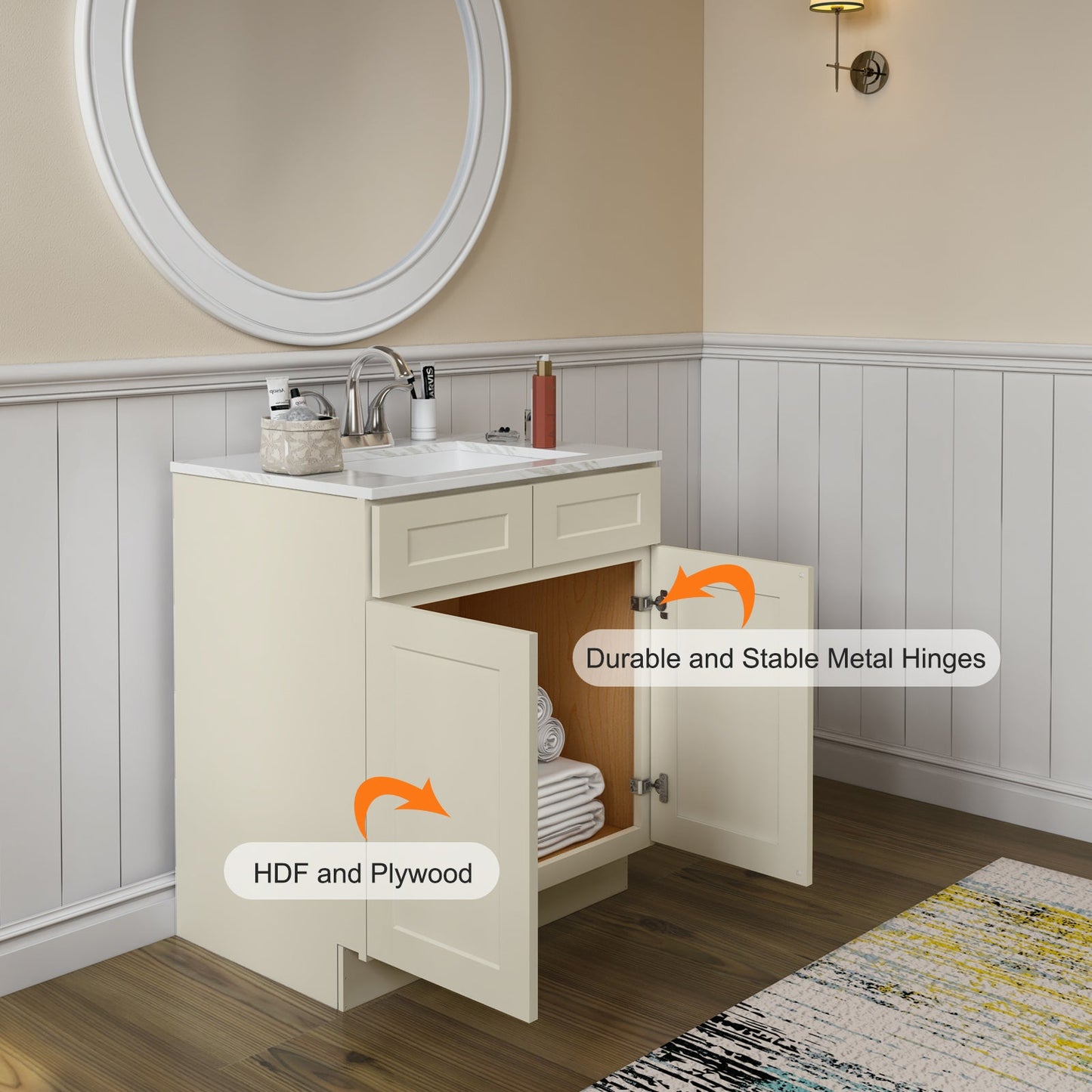 Medicine Cabinet Wall Mounted W302424