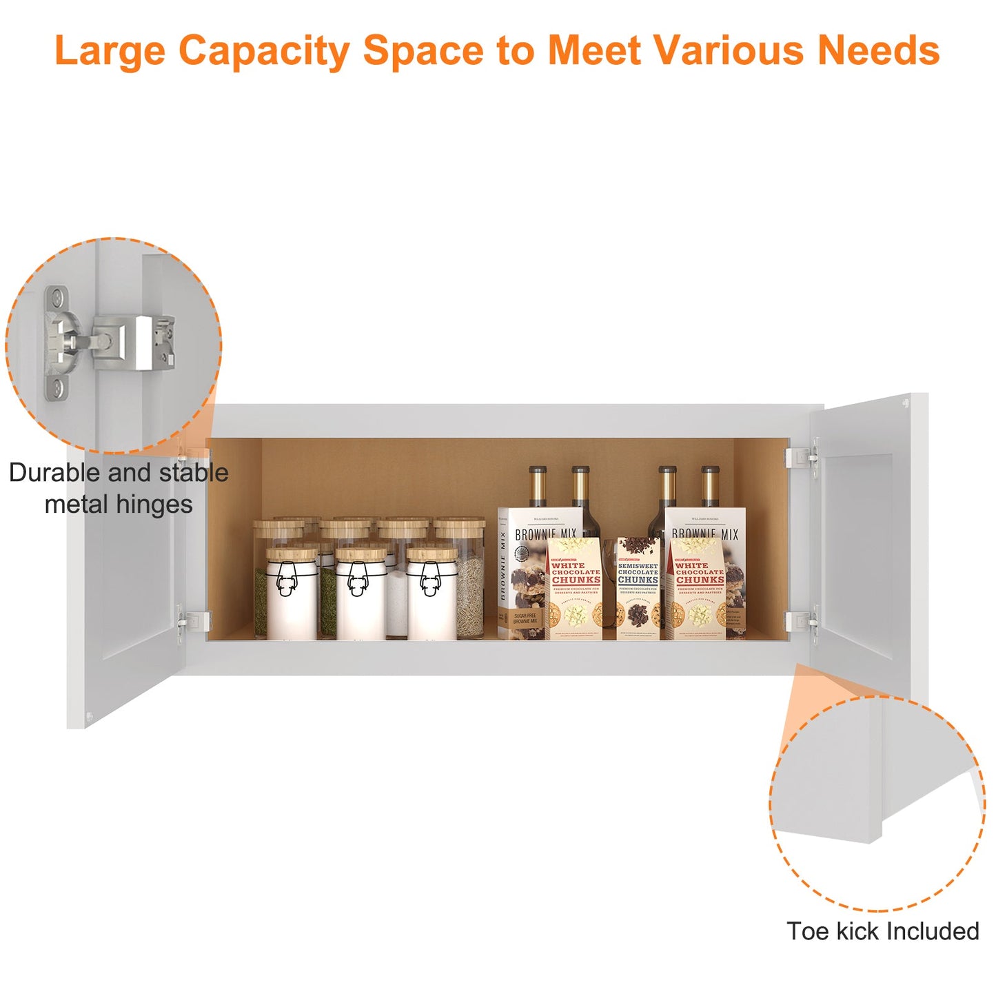 Medicine Cabinet Wall Mounted W361224