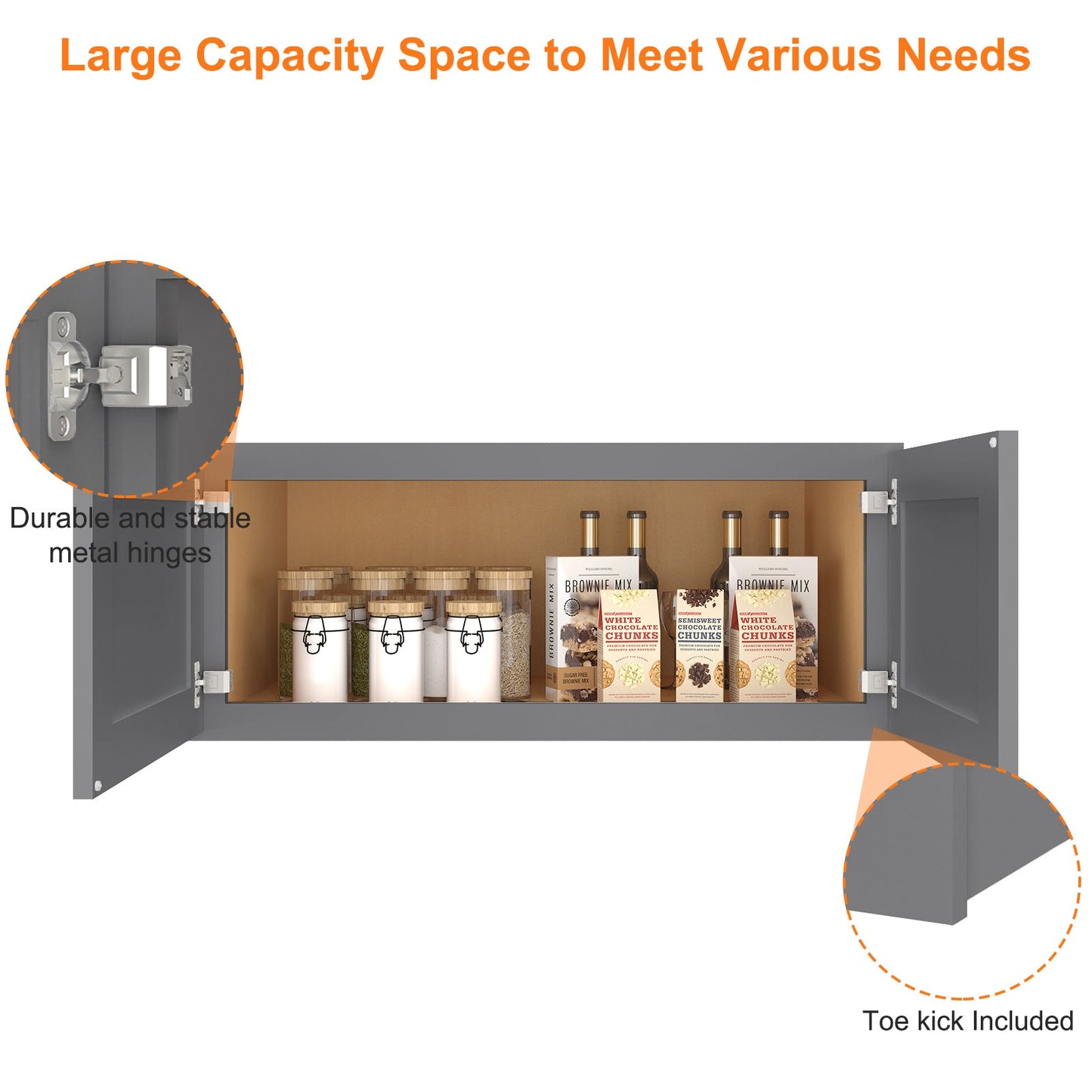 Medicine Cabinet Wall Mounted W361224