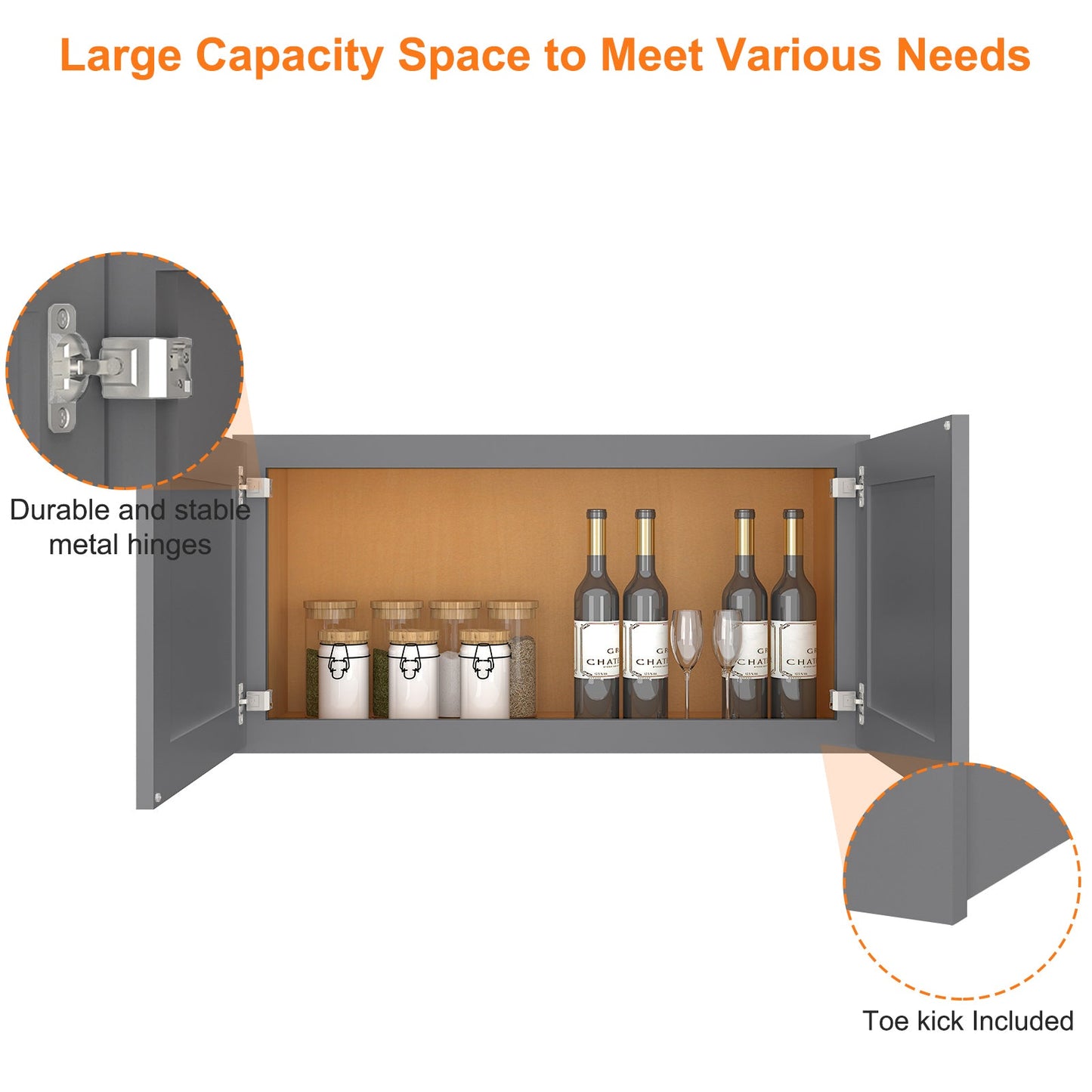 Medicine Cabinet Wall Mounted W361824